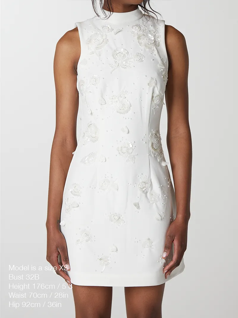 Scatter Floral Shift Dress sold by Clio Peppiatt product image thumbnail 5