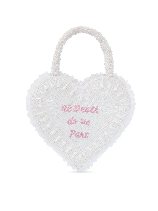 Til Death Do Us Part Heart Bag sold by Clio Peppiatt