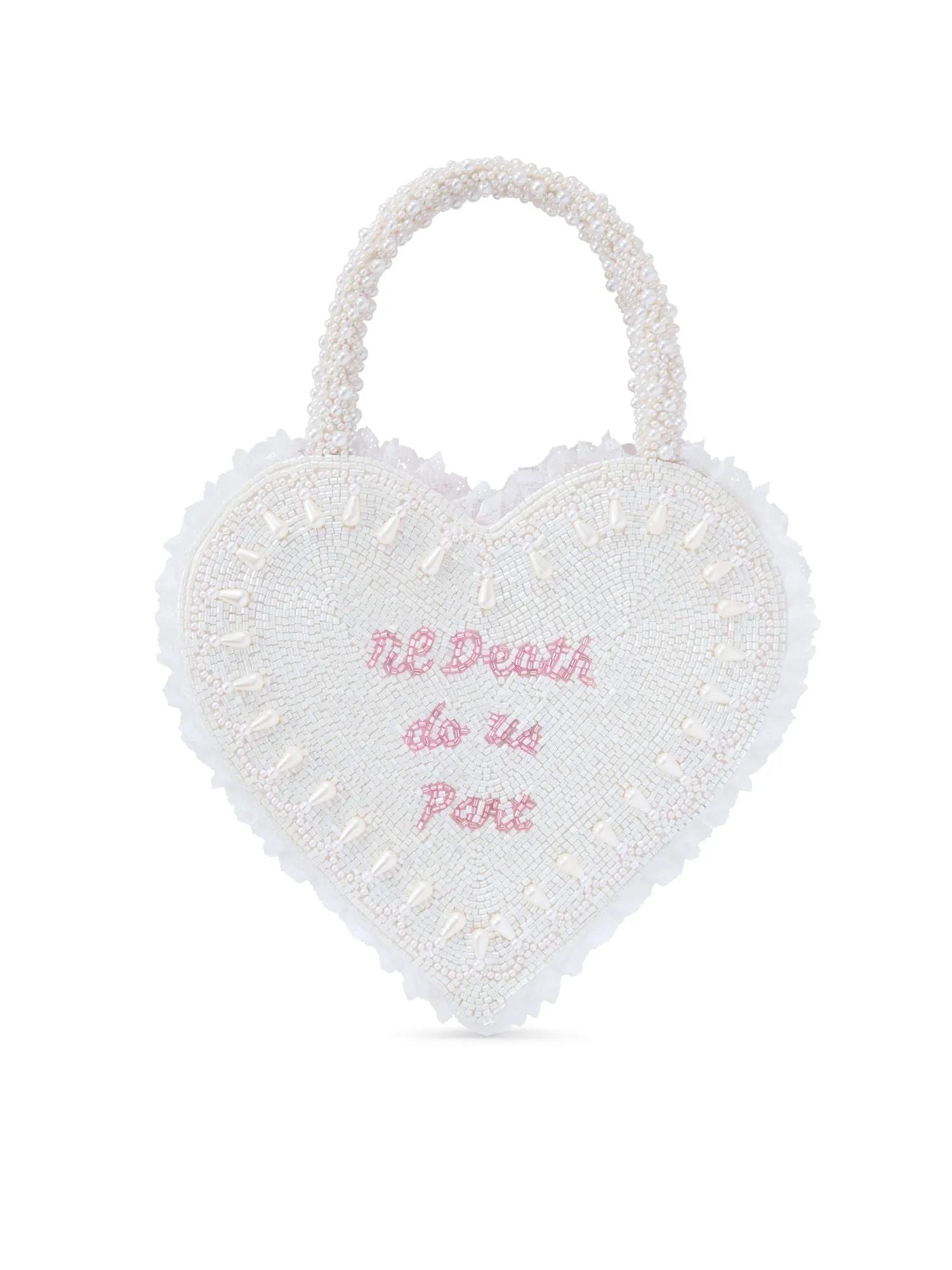 Til Death Do Us Part Heart Bag sold by Clio Peppiatt