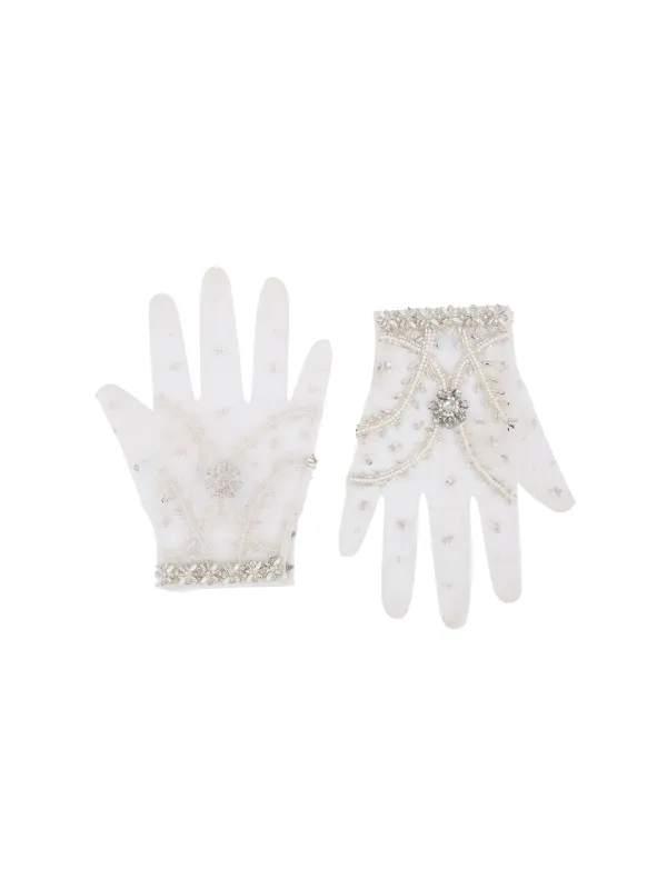Short Crystal Gloves sold by Clio Peppiatt