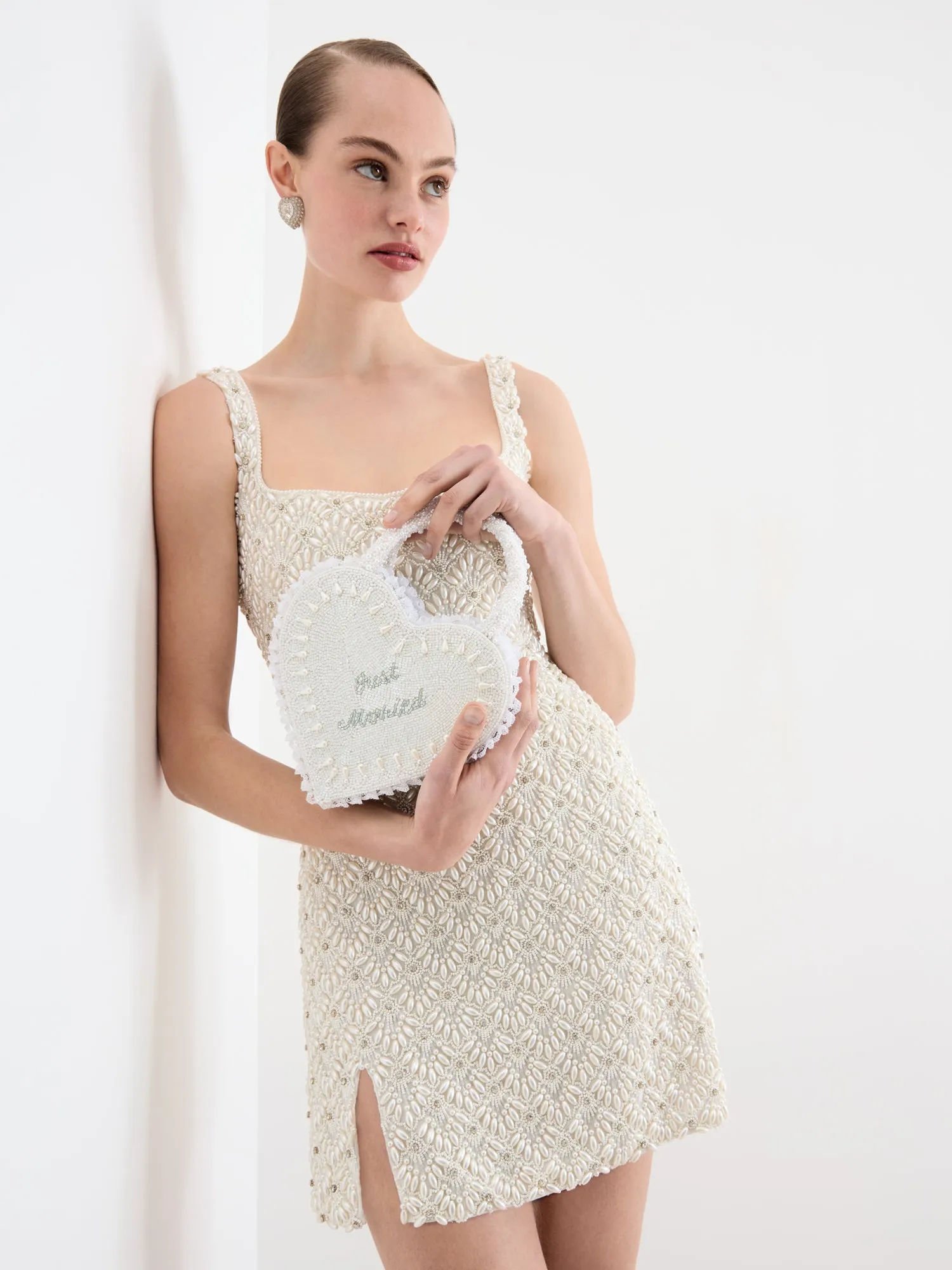 Just Married Heart Bag sold by Clio Peppiatt product image thumbnail 2