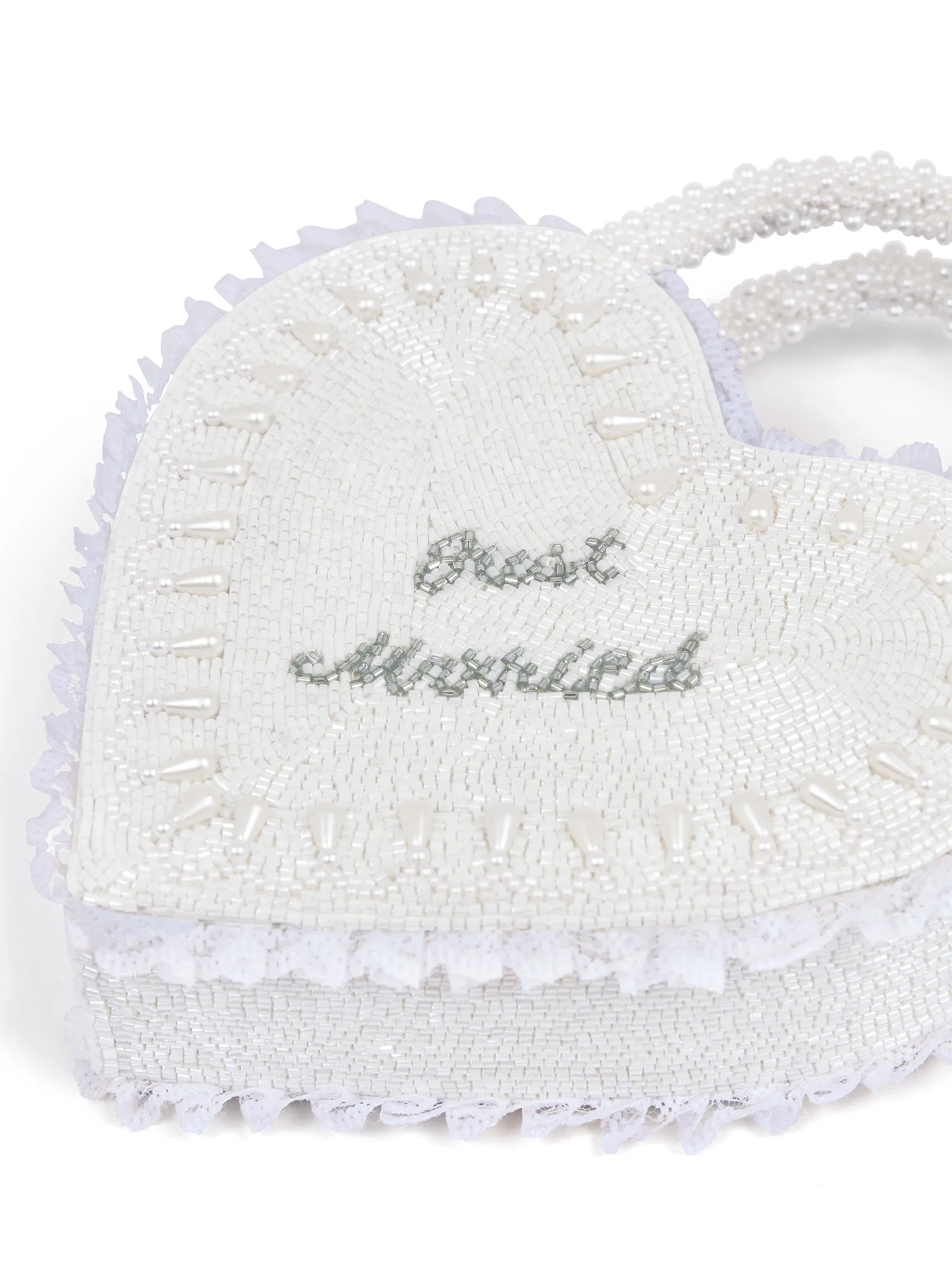 Just Married Heart Bag sold by Clio Peppiatt product image thumbnail 3