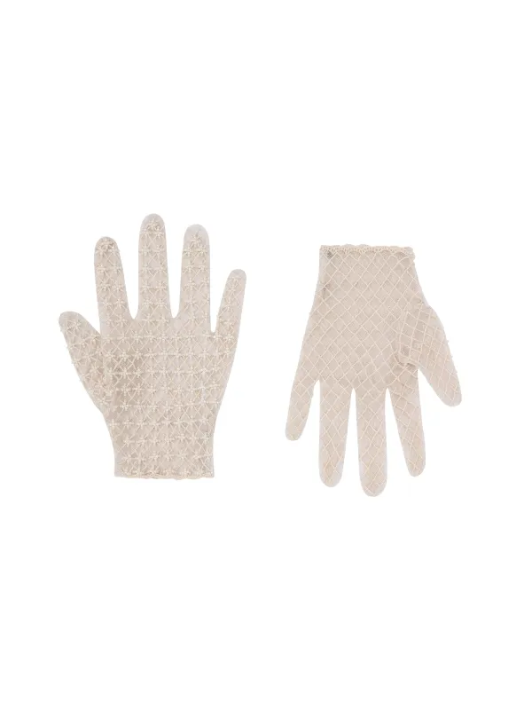 Beaded Crochet Gloves sold by Clio Peppiatt