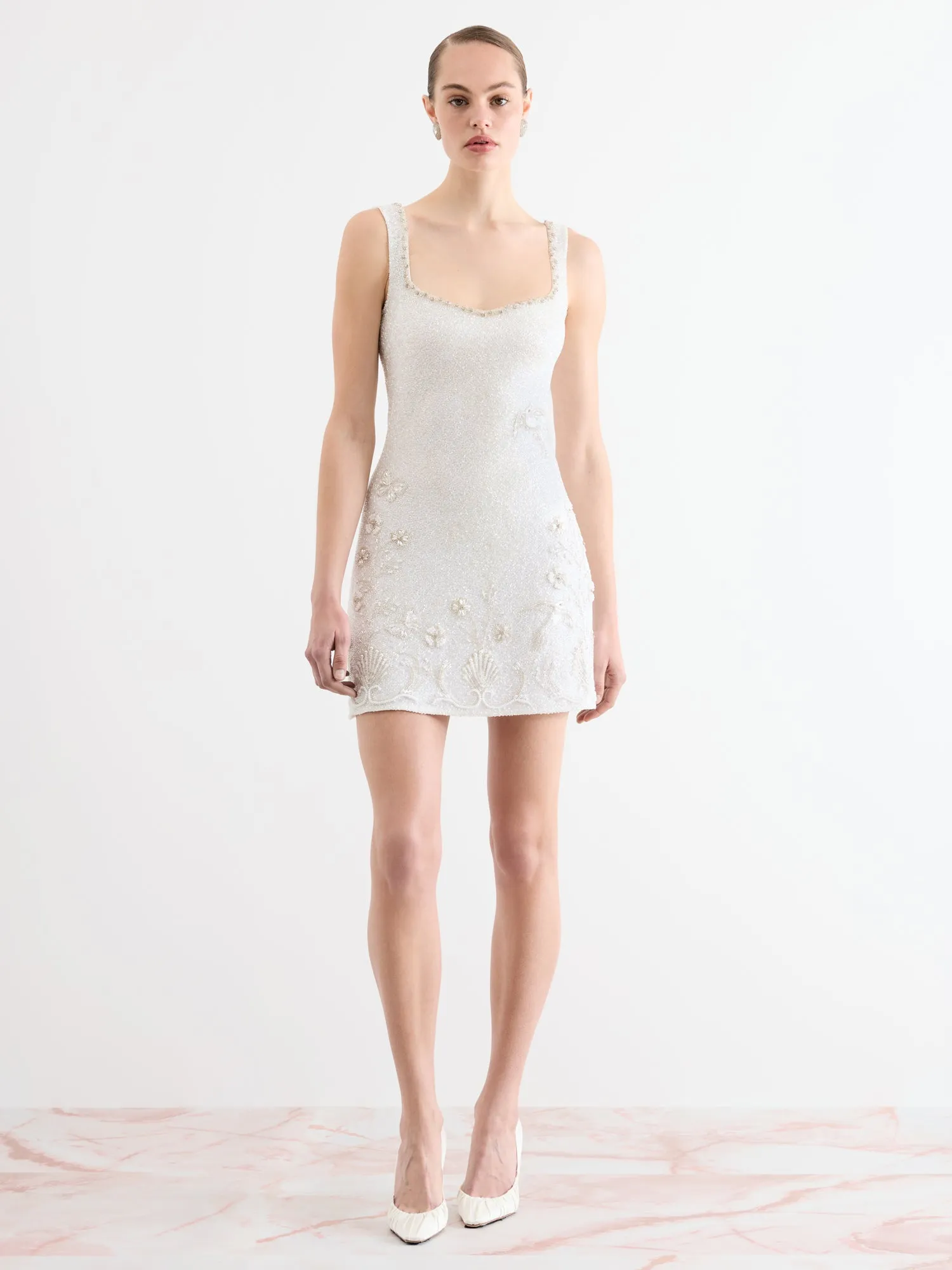 Snowdrop Mini Dress sold by Clio Peppiatt product image thumbnail 2