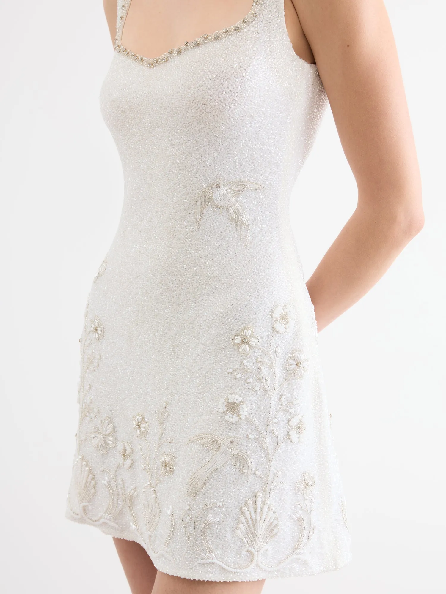 Snowdrop Mini Dress sold by Clio Peppiatt product image thumbnail 4