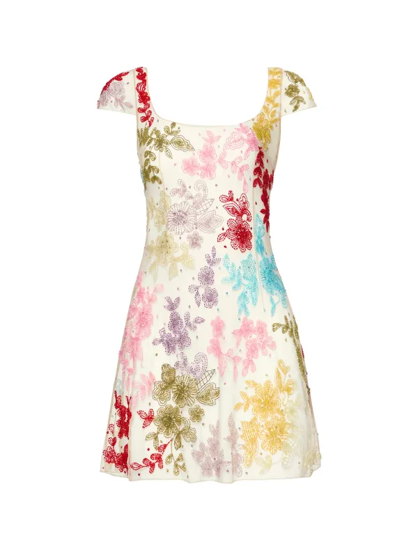 Rainbow Cora Mini Dress sold by Clio Peppiatt