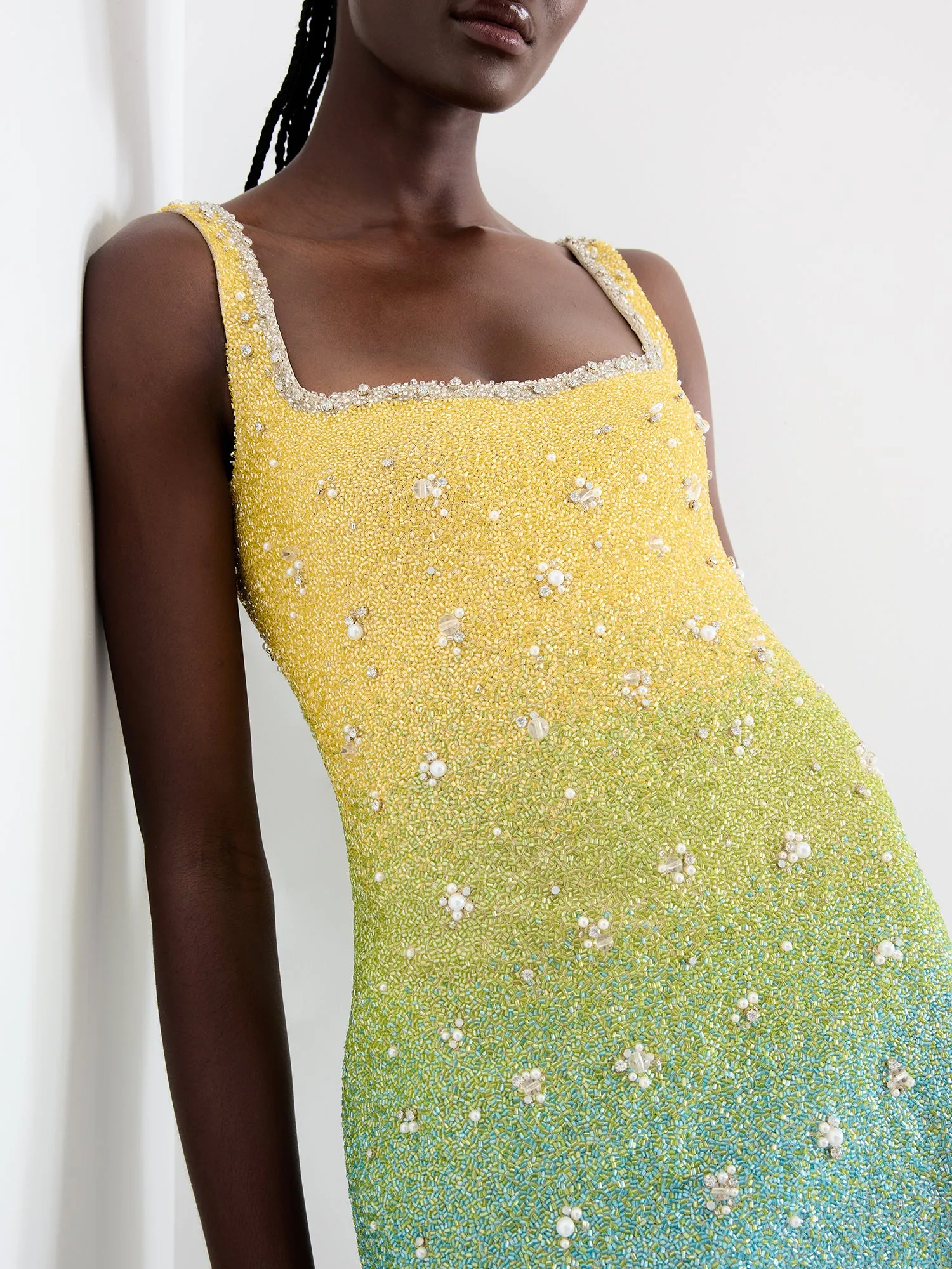 Tropical Gradient Mini Dress sold by Clio Peppiatt product image thumbnail 5