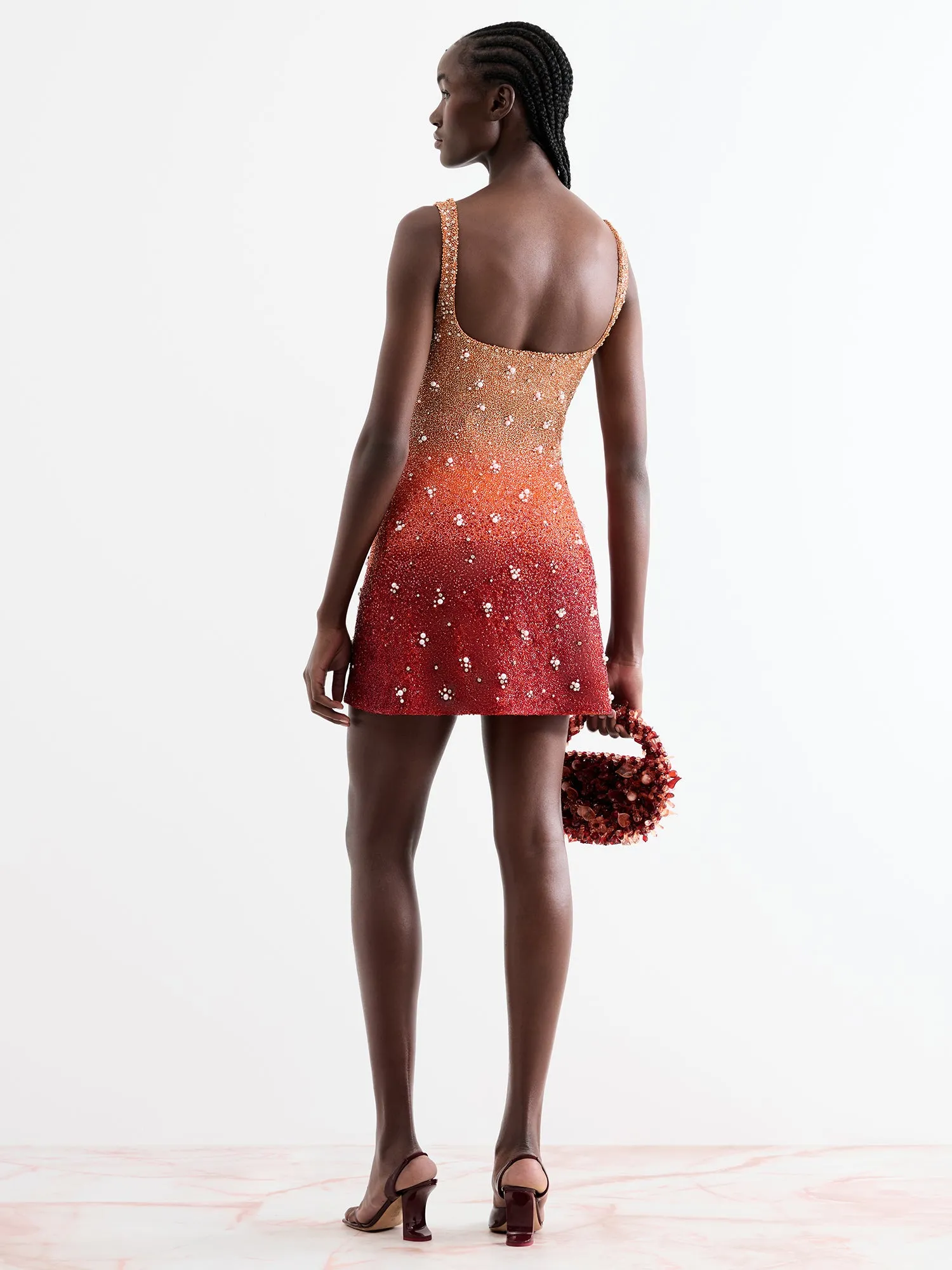 Phoenix Gradient Mini Dress sold by Clio Peppiatt product image thumbnail 5