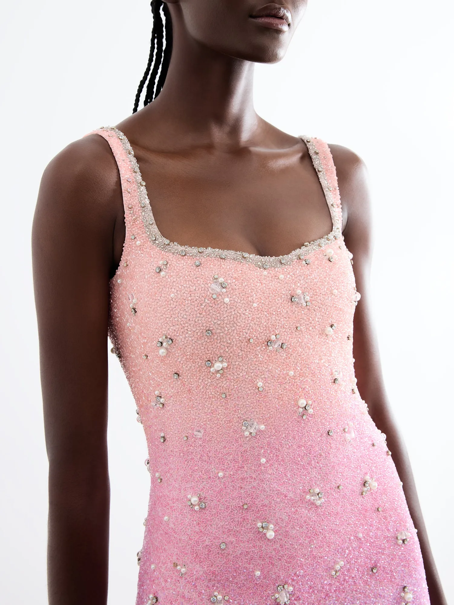 Pastel Gradient Mini Dress sold by Clio Peppiatt product image thumbnail 4