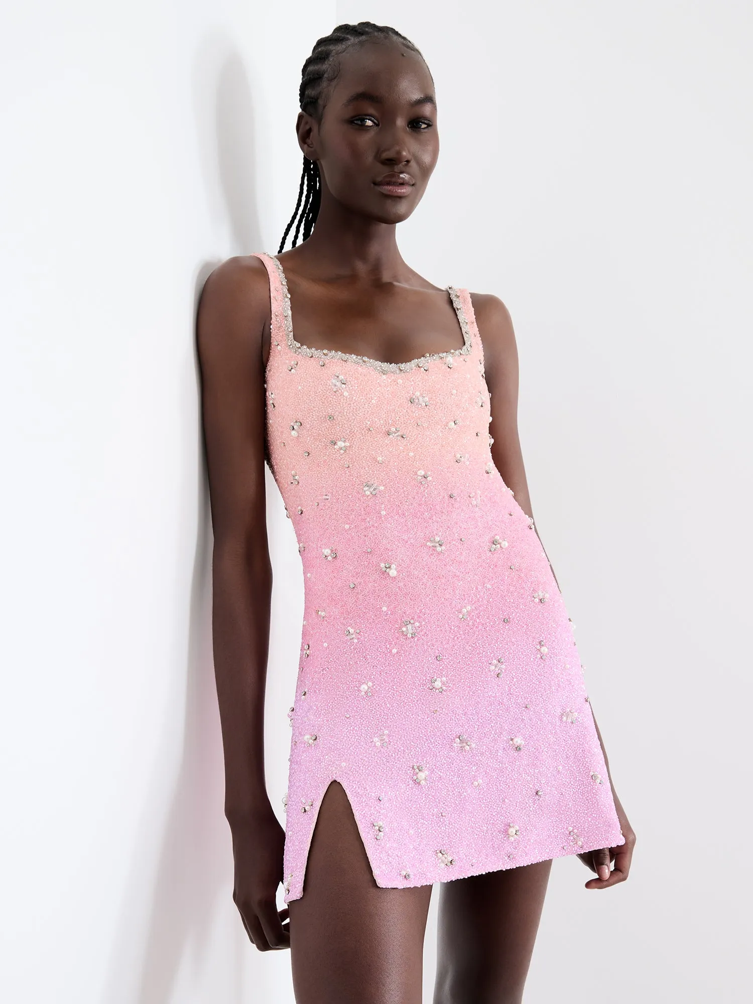 Pastel Gradient Mini Dress sold by Clio Peppiatt product image thumbnail 3