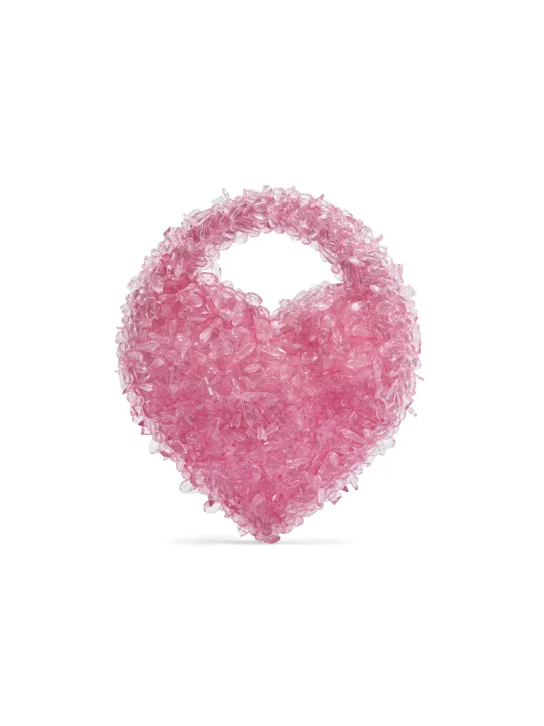 Heart Quartz Bag made by Clio Peppiatt