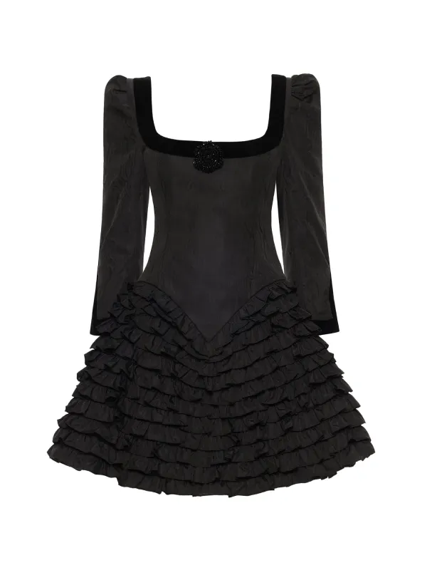 Ballerina Long Sleeve Mini Dress sold by Clio Peppiatt