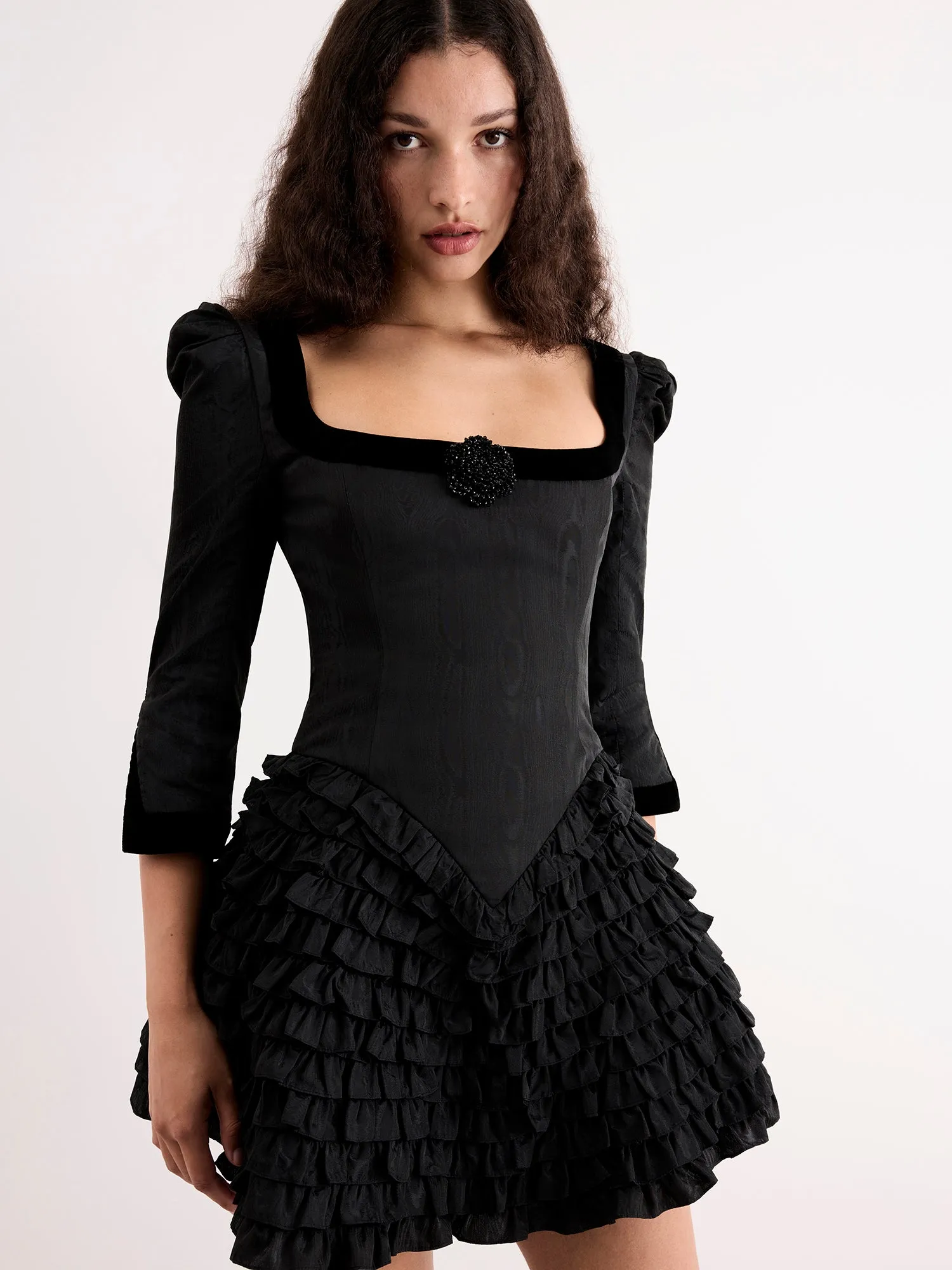 Ballerina Long Sleeve Mini Dress sold by Clio Peppiatt product image thumbnail 2