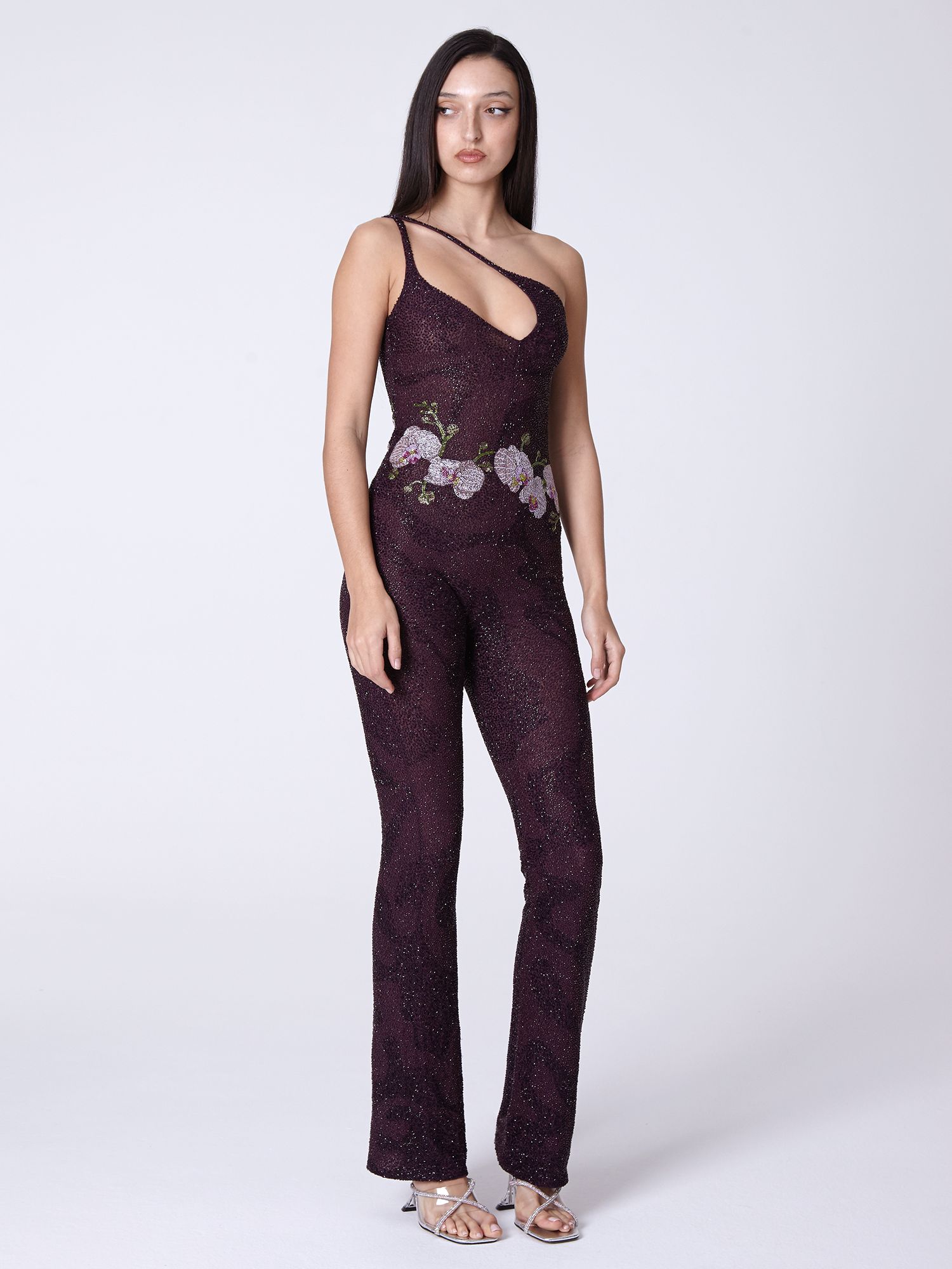 Long Orchid Jumpsuit sold by Clio Peppiatt product image thumbnail 3