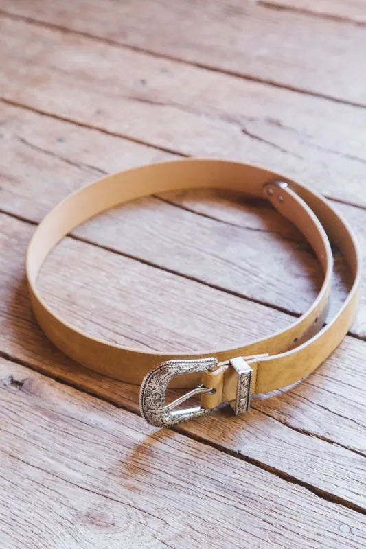 Koe Western Belt, Tan sold by North & Main Clothing Company