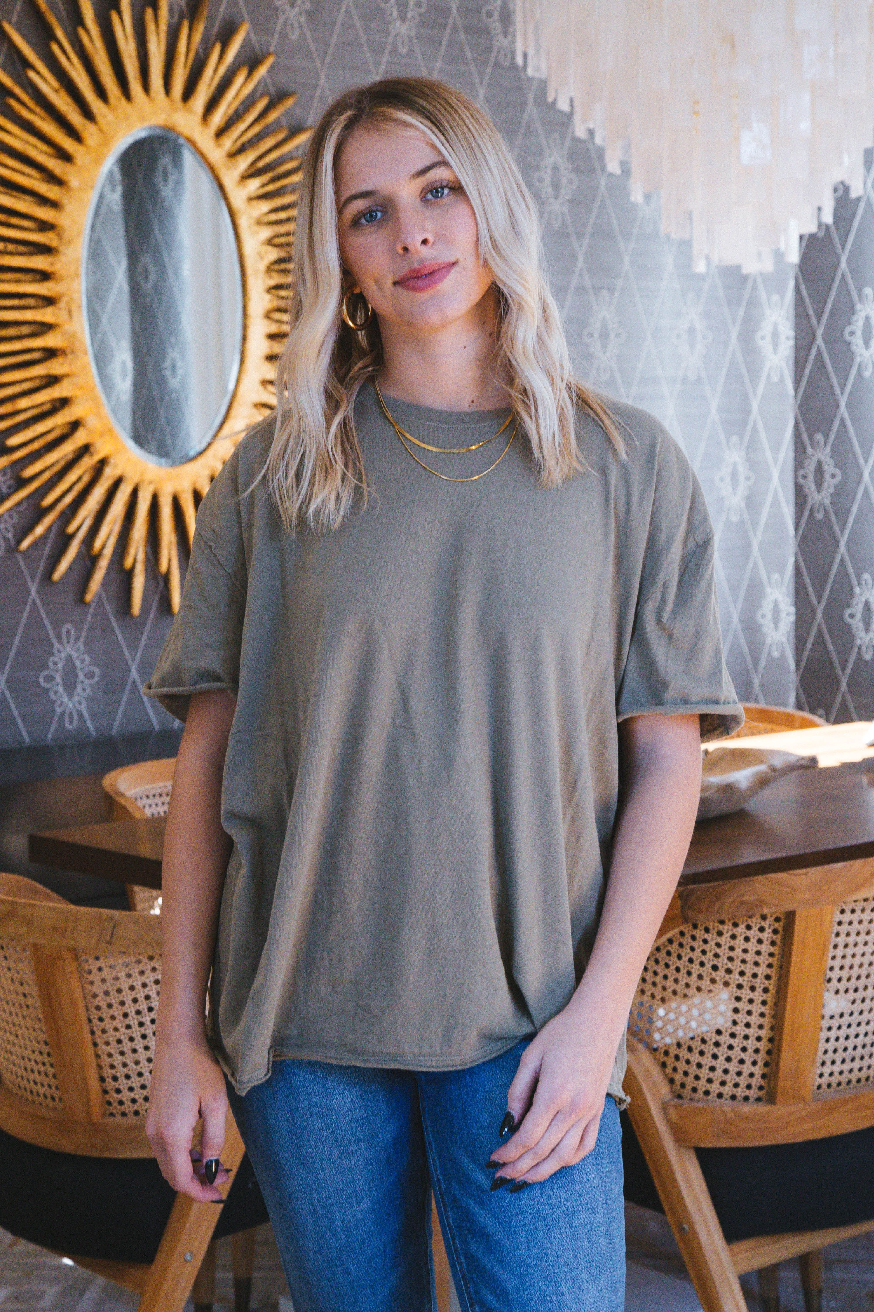 Nina Tee, Olive Stone | Free People sold by North & Main Clothing Company product image thumbnail 3