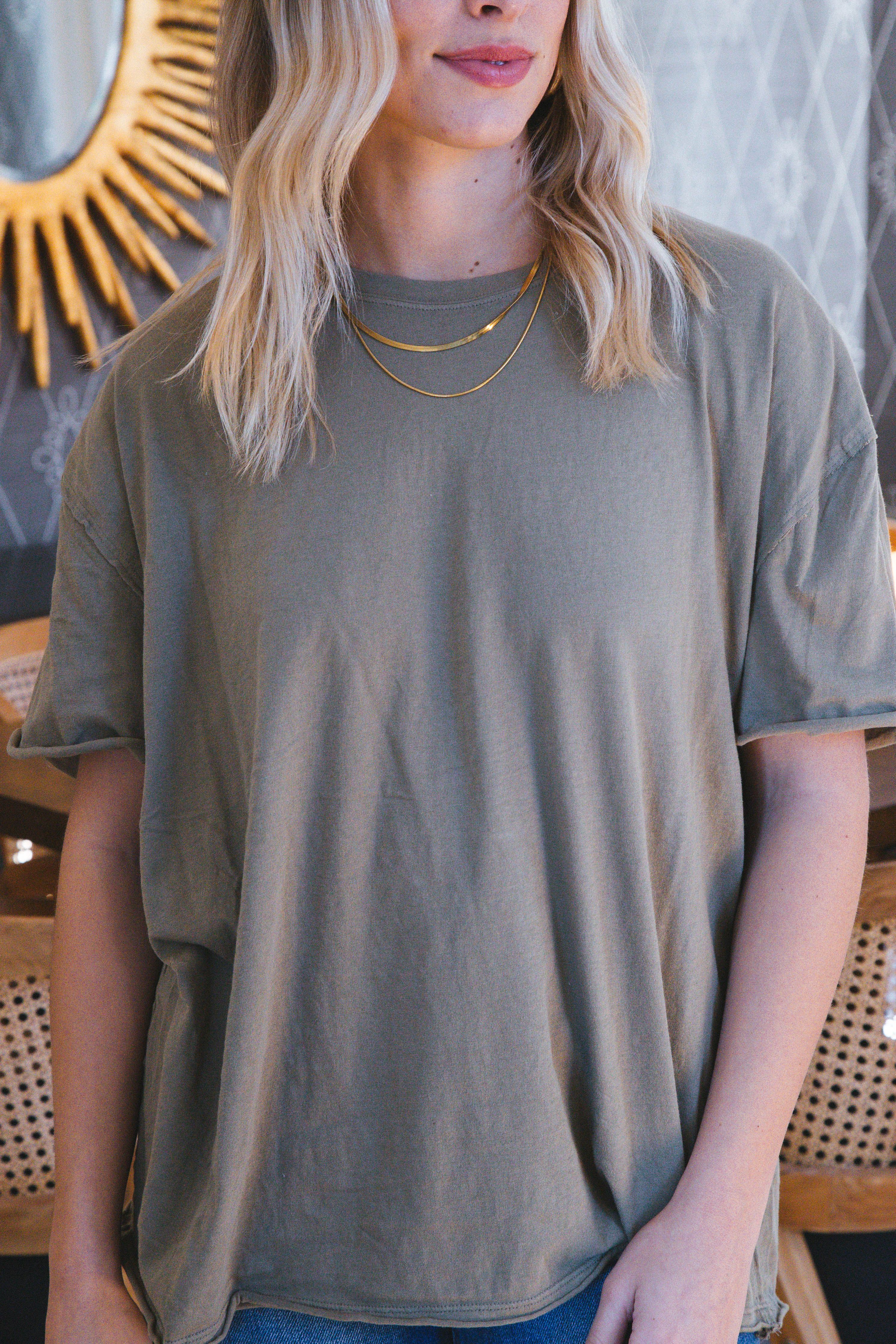Nina Tee, Olive Stone | Free People sold by North & Main Clothing Company product image thumbnail 4