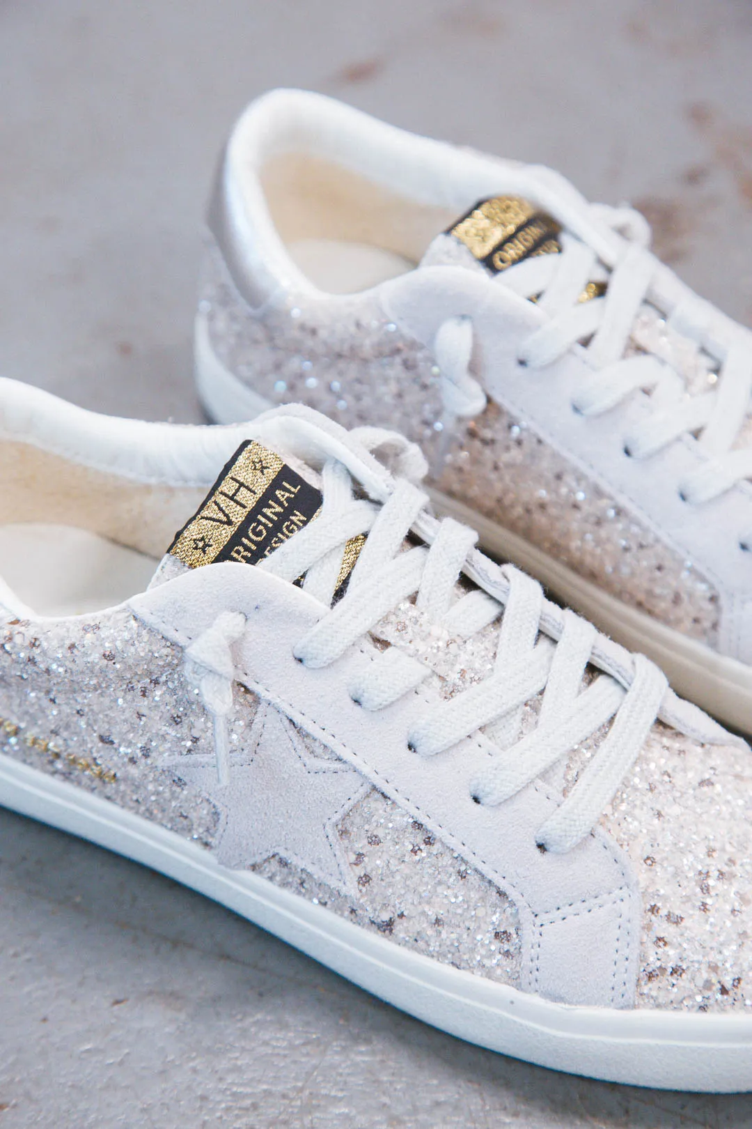 Palmer Glitter Sneaker, Silver | Vintage Havana sold by North & Main Clothing Company product image thumbnail 5