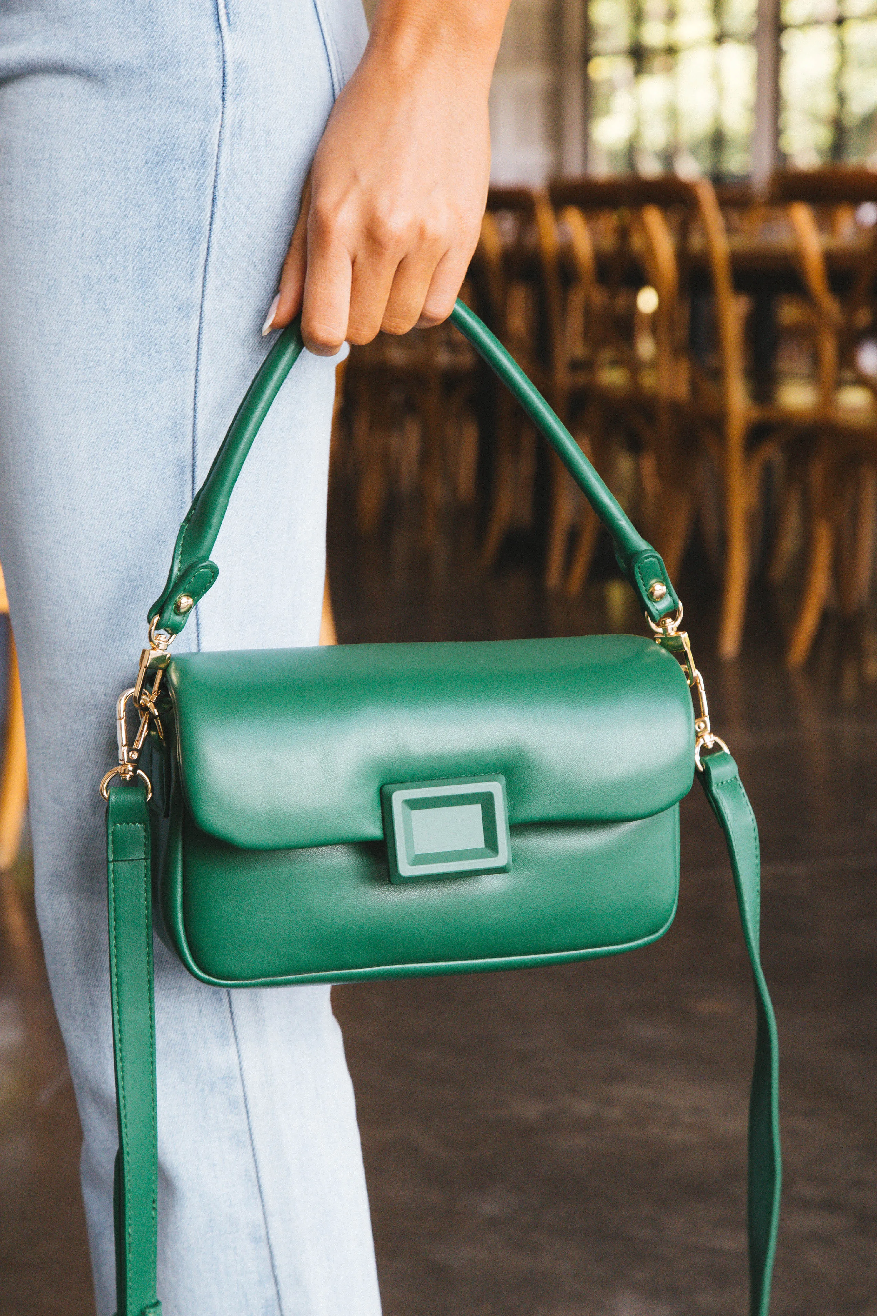 Maddox Pillow Crossbody Bag, Green sold by North & Main Clothing Company product image thumbnail 2