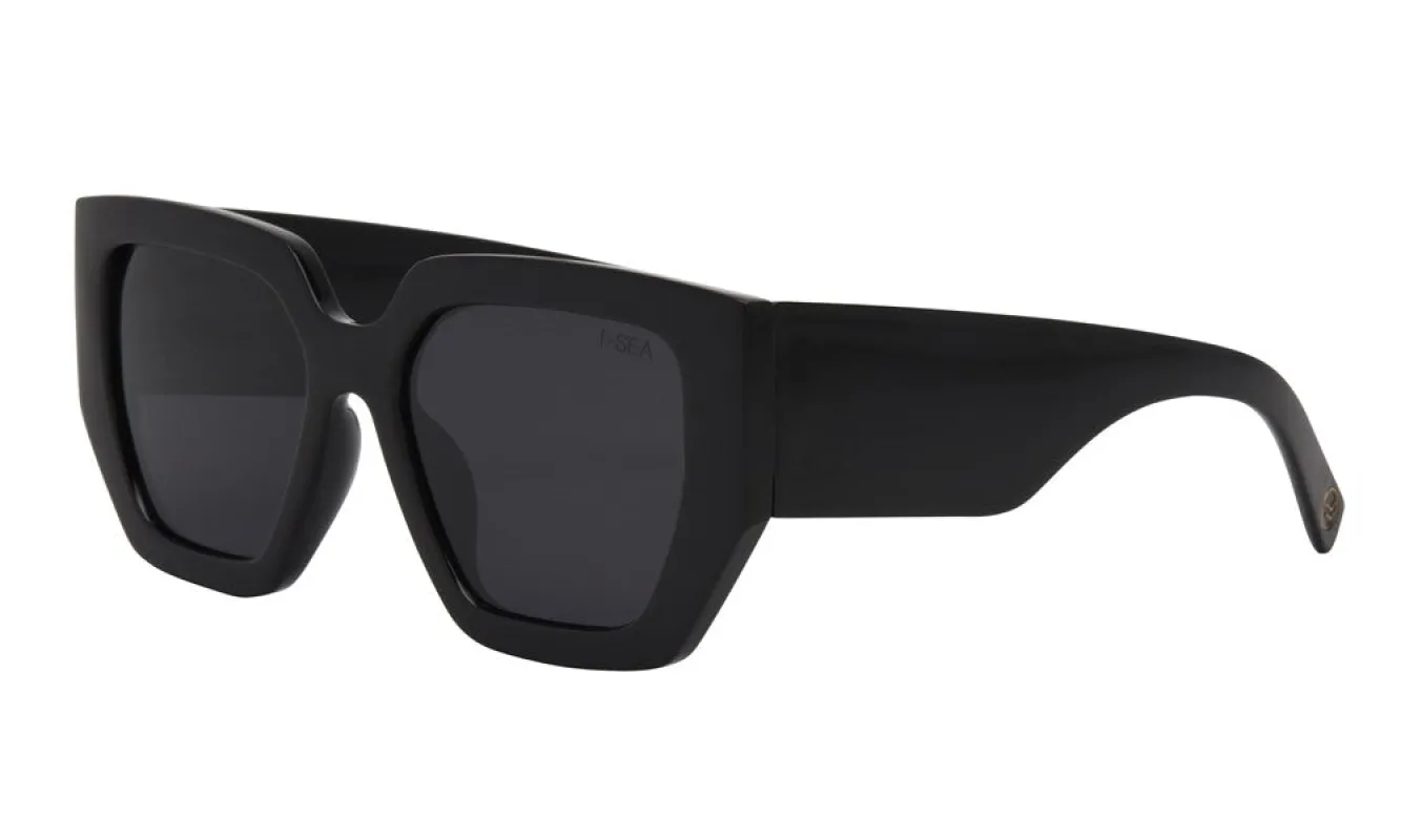 Olivia Polarized Sunglasses, Black/Smoke | I-SEA sold by North & Main Clothing Company