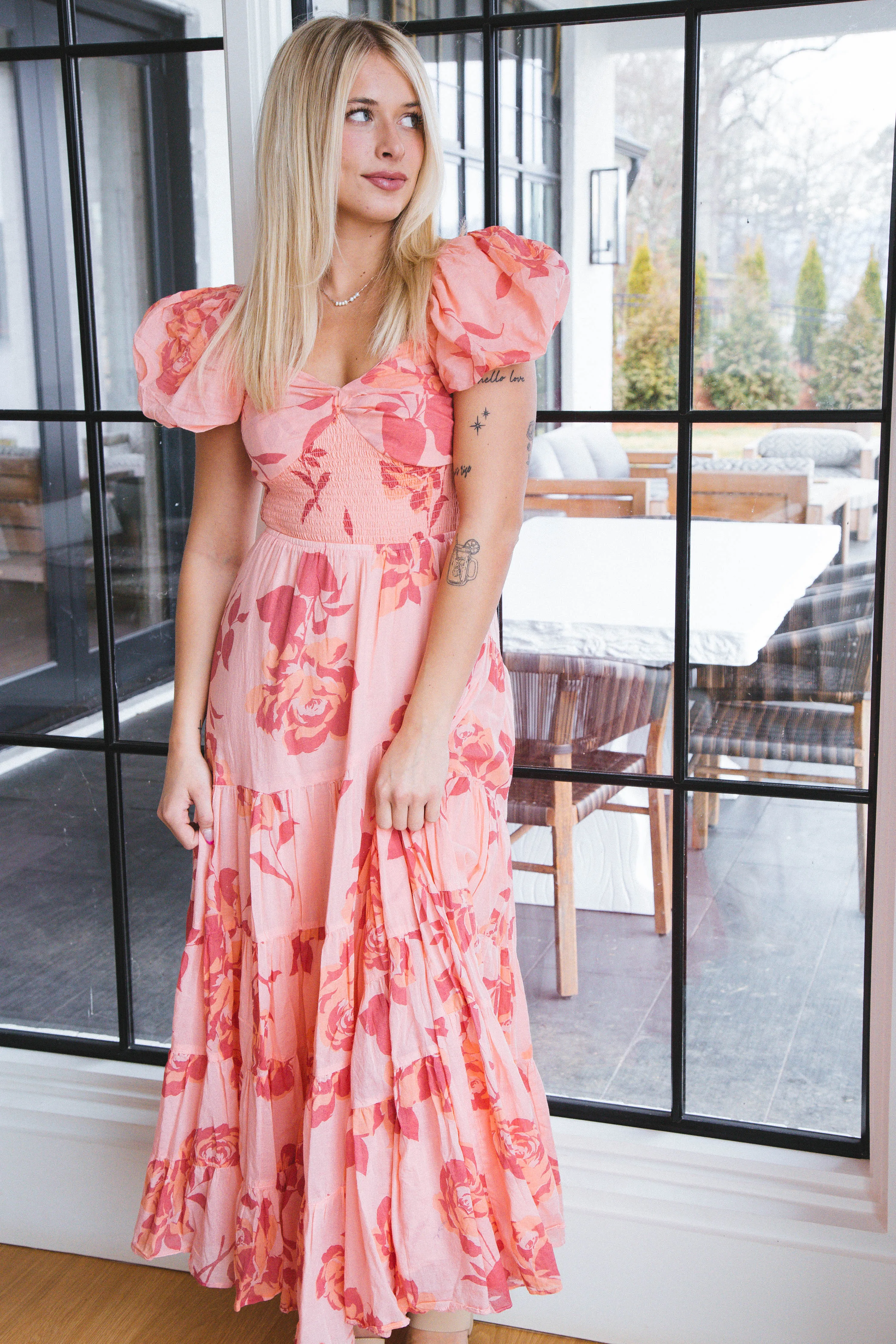 Sundrenched Maxi Dress, Pinky Combo | Free People sold by North & Main Clothing Company product image thumbnail 2