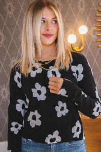 All Day Long Sweater, Flower Pop | Sanctuary sold by North & Main Clothing Company