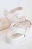 Mona Leather Flatform Sandal, Bone | Steve Madden sold by North & Main Clothing Company