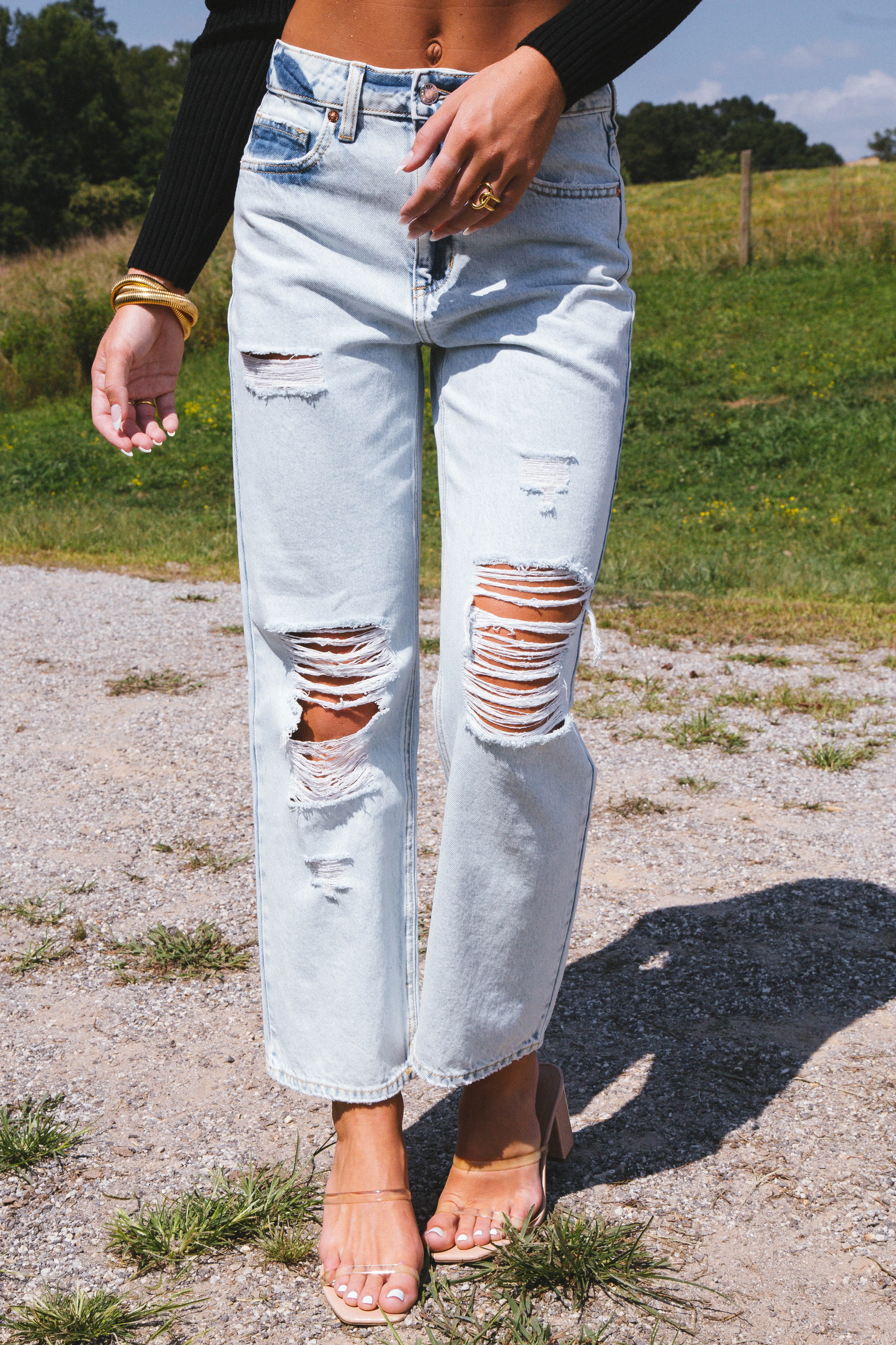 Kiara Classic Straight Jeans, Super Light sold by North & Main Clothing Company product image thumbnail 5