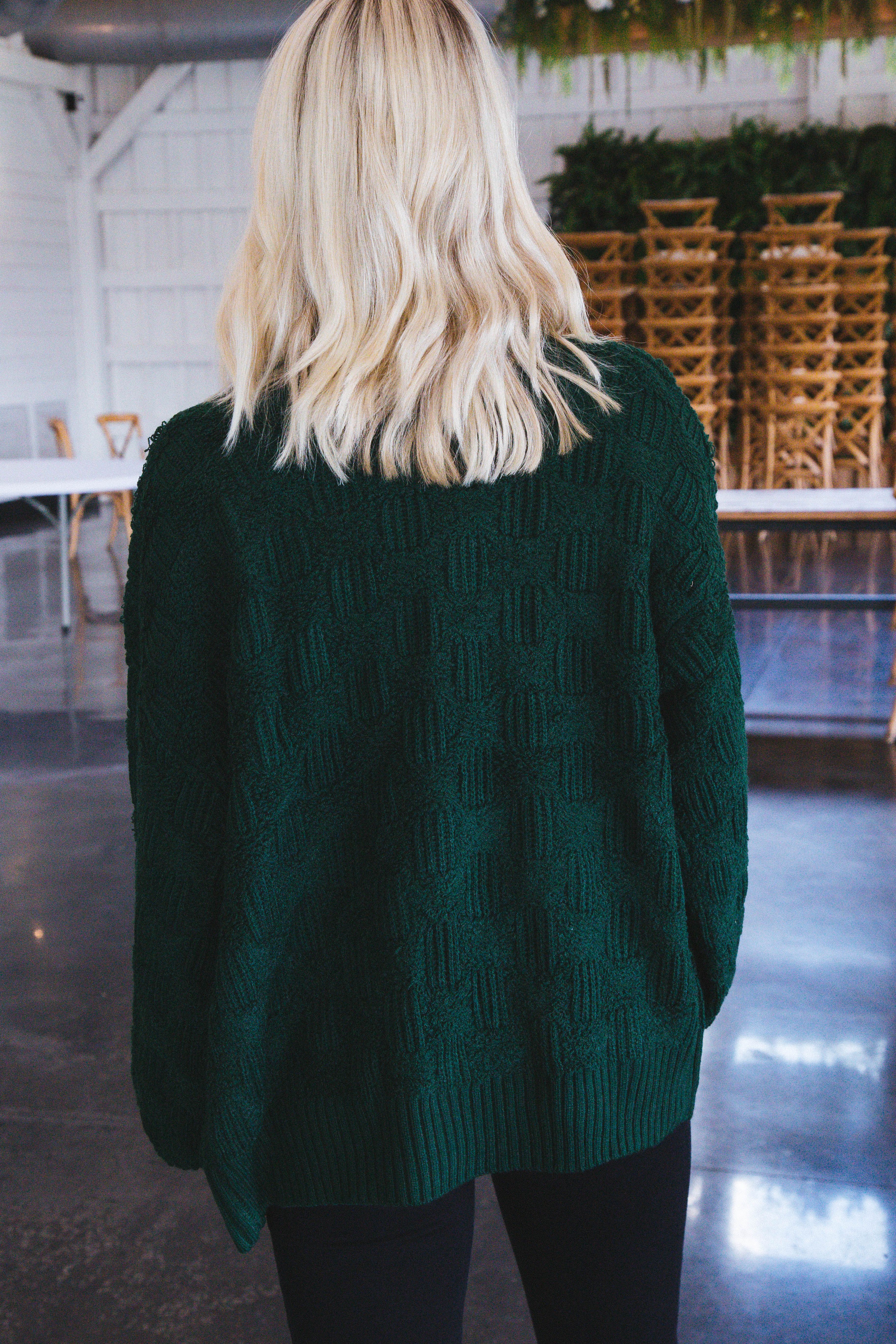 Allure Cardigan Sweater, Hunter Green sold by North & Main Clothing Company product image thumbnail 3