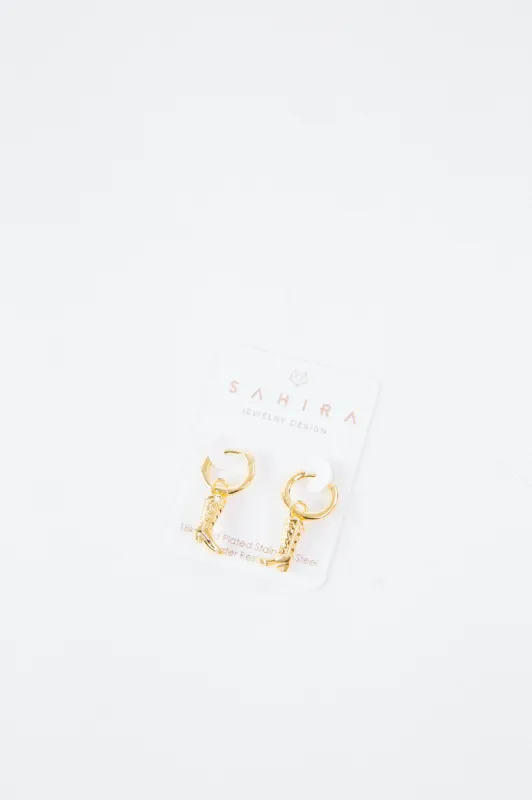 Cowboy Boot Huggie Earring | Sahira Jewelry sold by North & Main Clothing Company