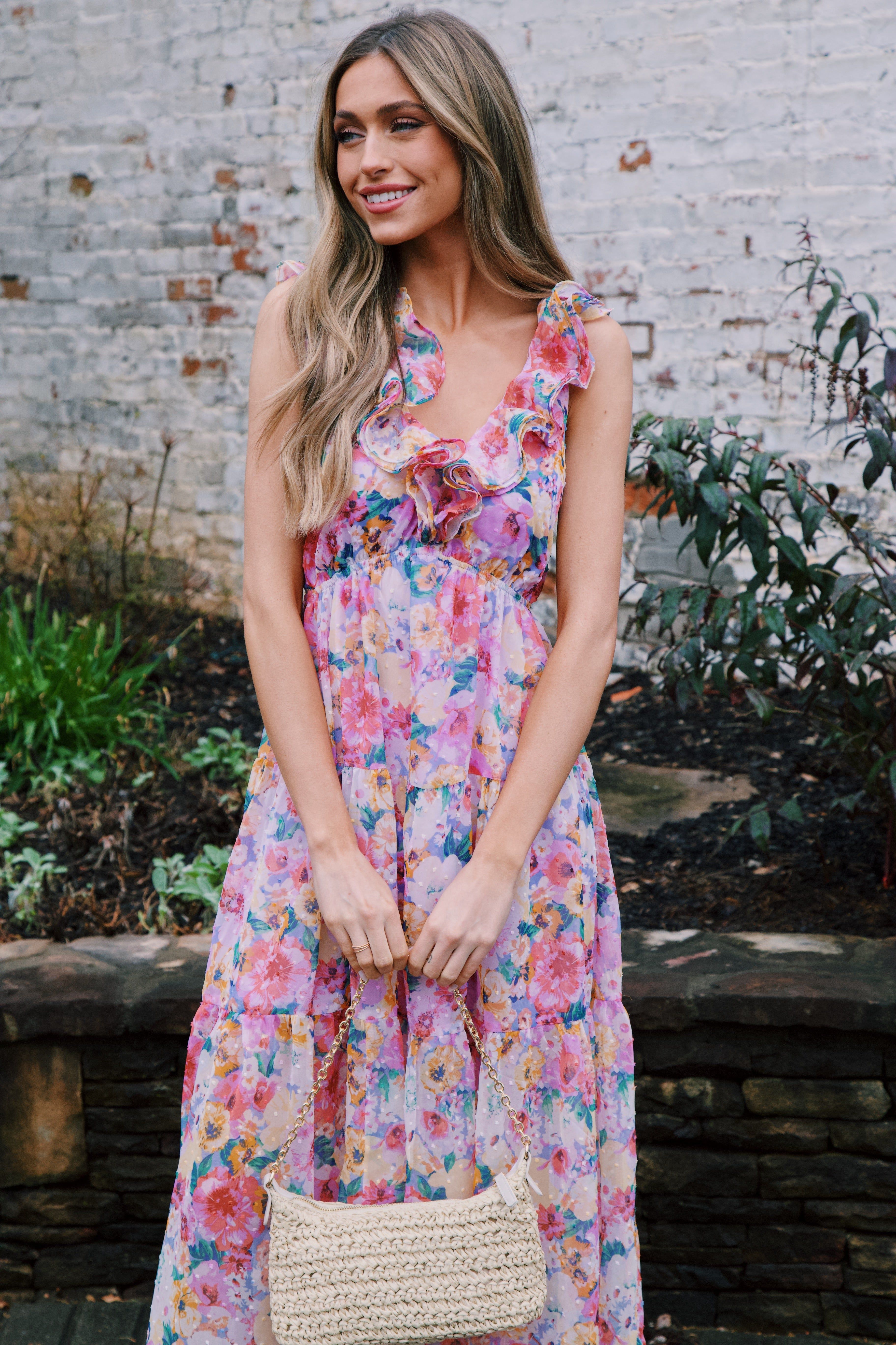 Buffy Floral Maxi Dress, Estate | Buddy Love sold by North & Main Clothing Company product image thumbnail 4