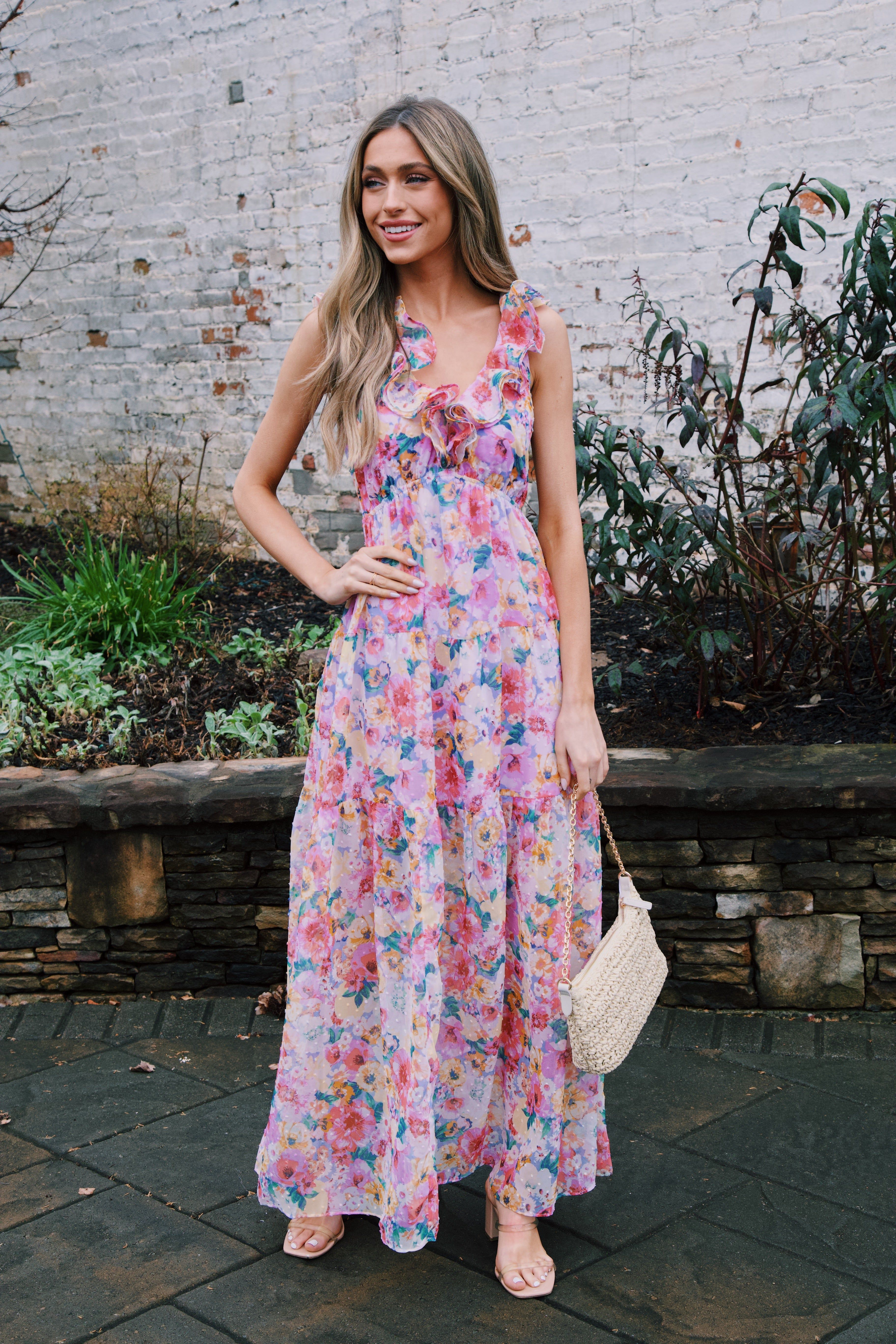 Buffy Floral Maxi Dress, Estate | Buddy Love sold by North & Main Clothing Company