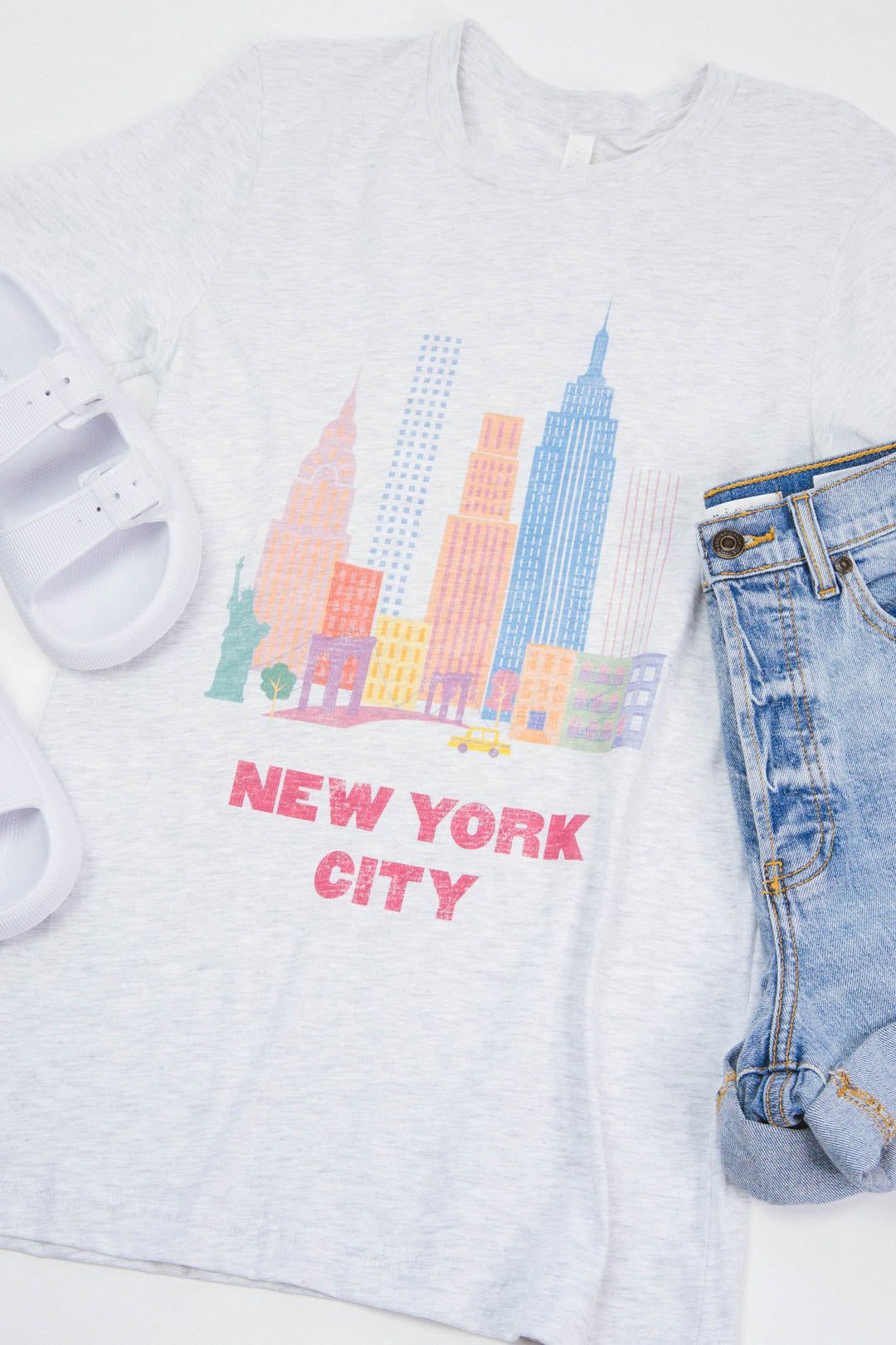 New York City Graphic Tee, Ash sold by North & Main Clothing Company product image thumbnail 5