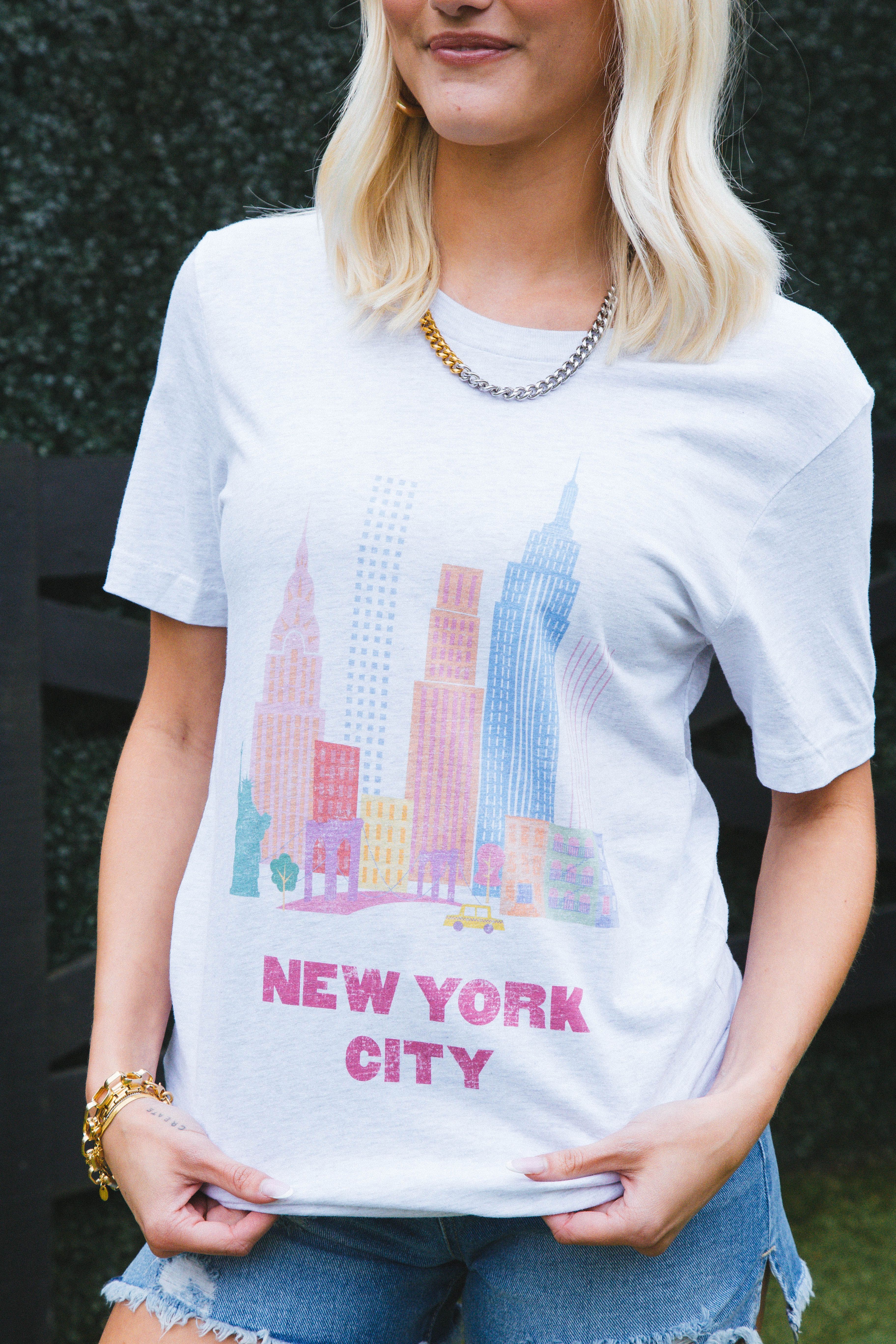 New York City Graphic Tee, Ash sold by North & Main Clothing Company product image thumbnail 2