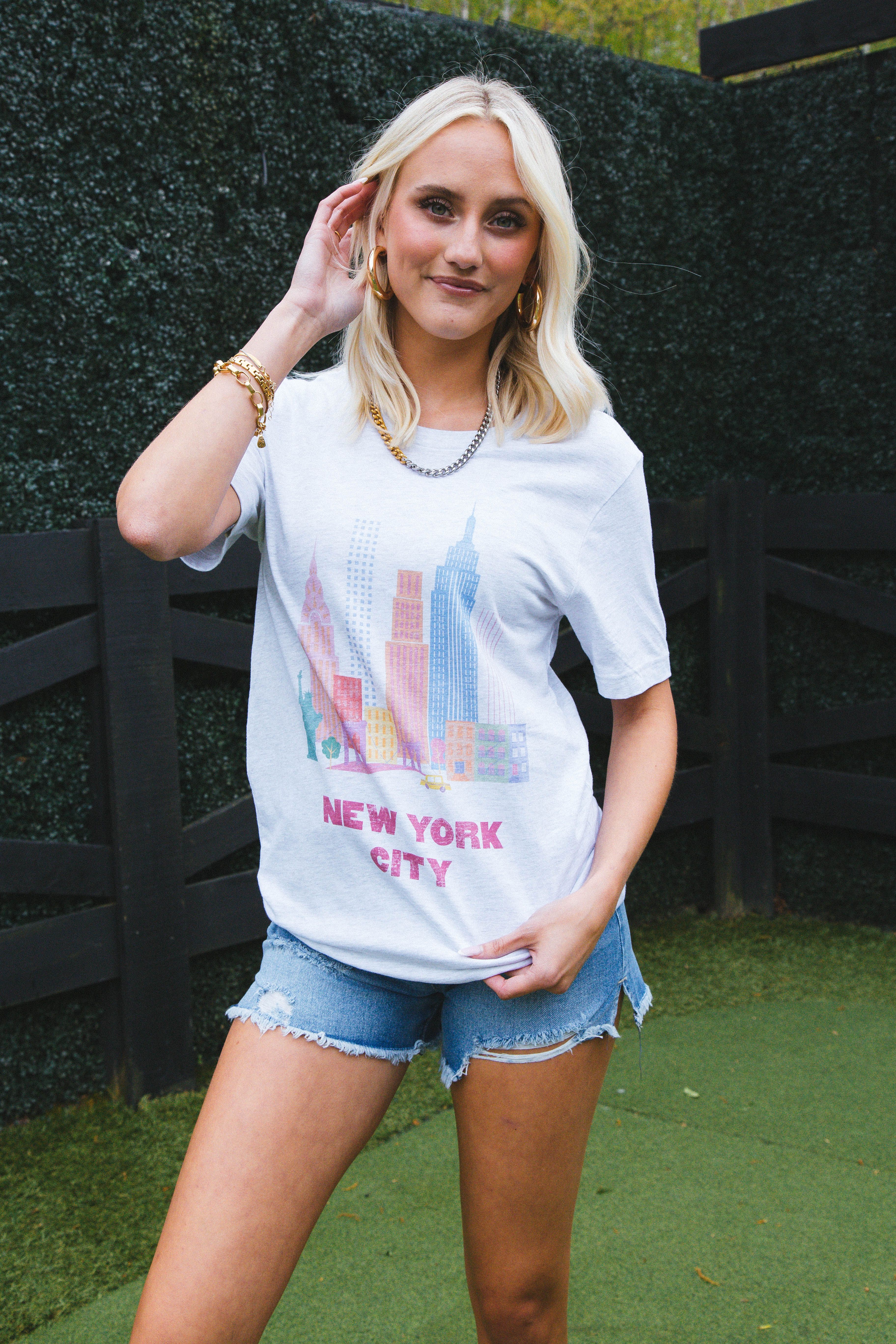 New York City Graphic Tee, Ash sold by North & Main Clothing Company product image thumbnail 3