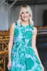 Molly Ruched Detail Midi Dress, Green sold by North & Main Clothing Company