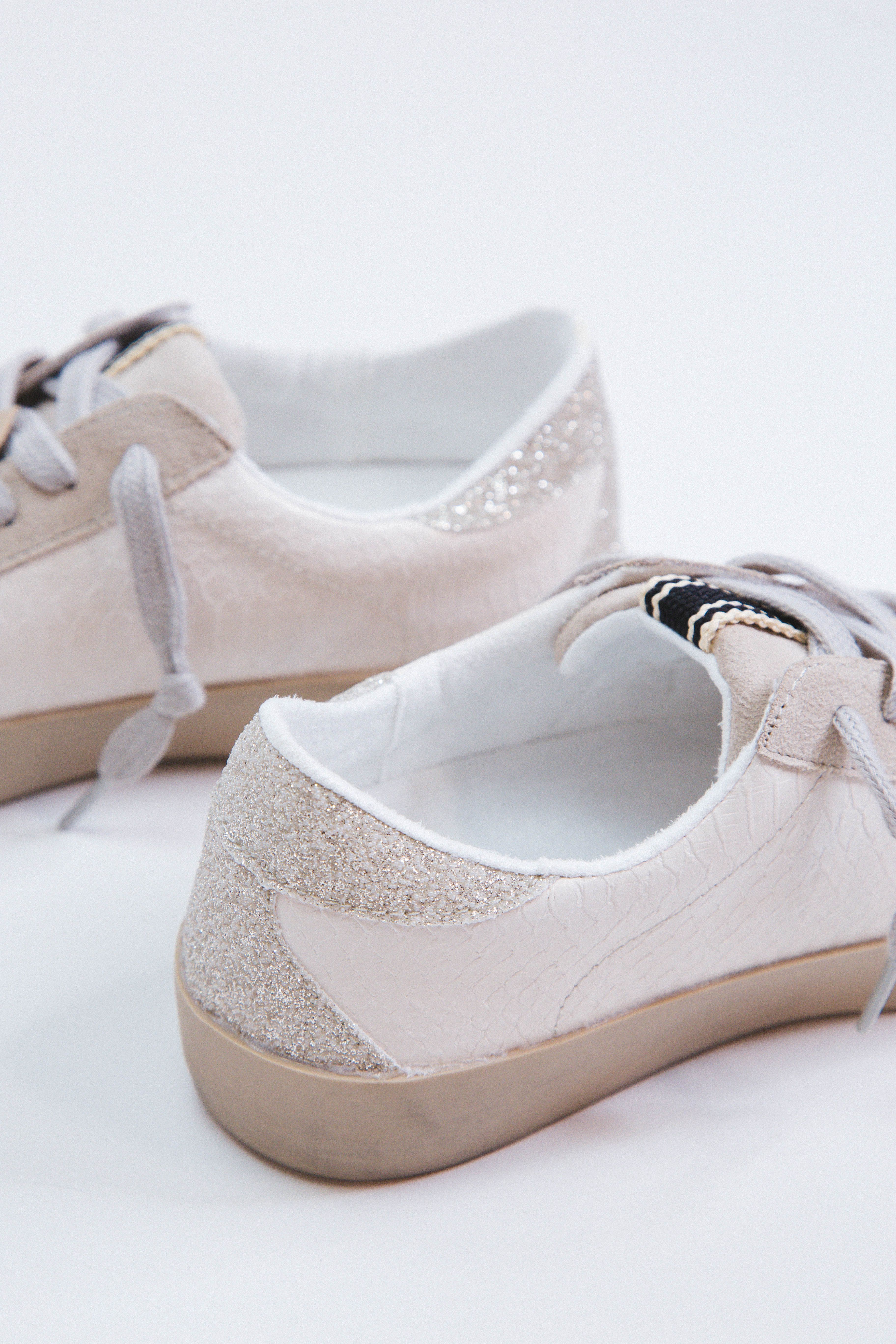 Paula Lace Up Star Sneaker, Bone Snake | SHUSHOP sold by North & Main Clothing Company product image thumbnail 2