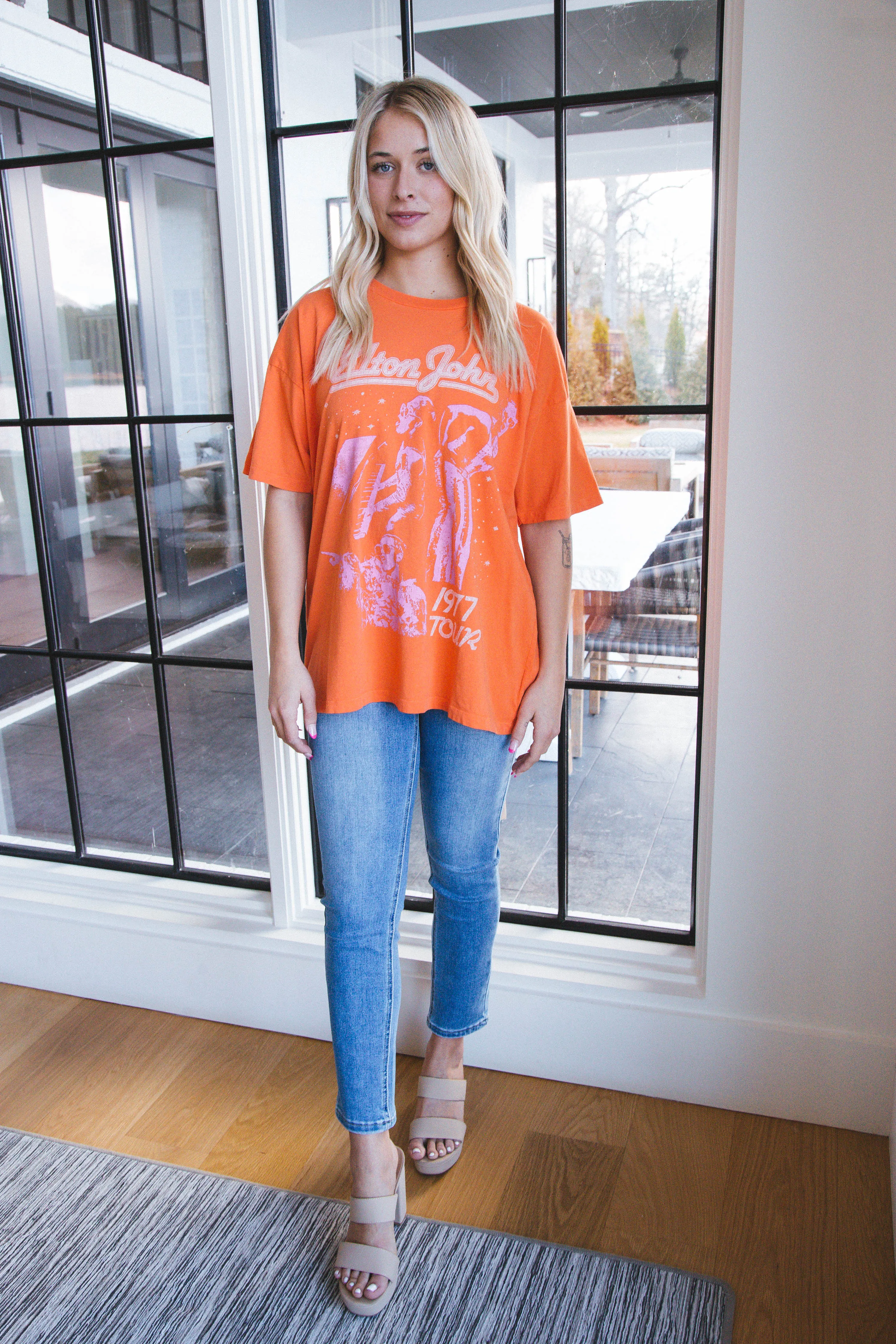 Faye Slim Straight Jean, Medium Light | KanCan sold by North & Main Clothing Company product image thumbnail 5