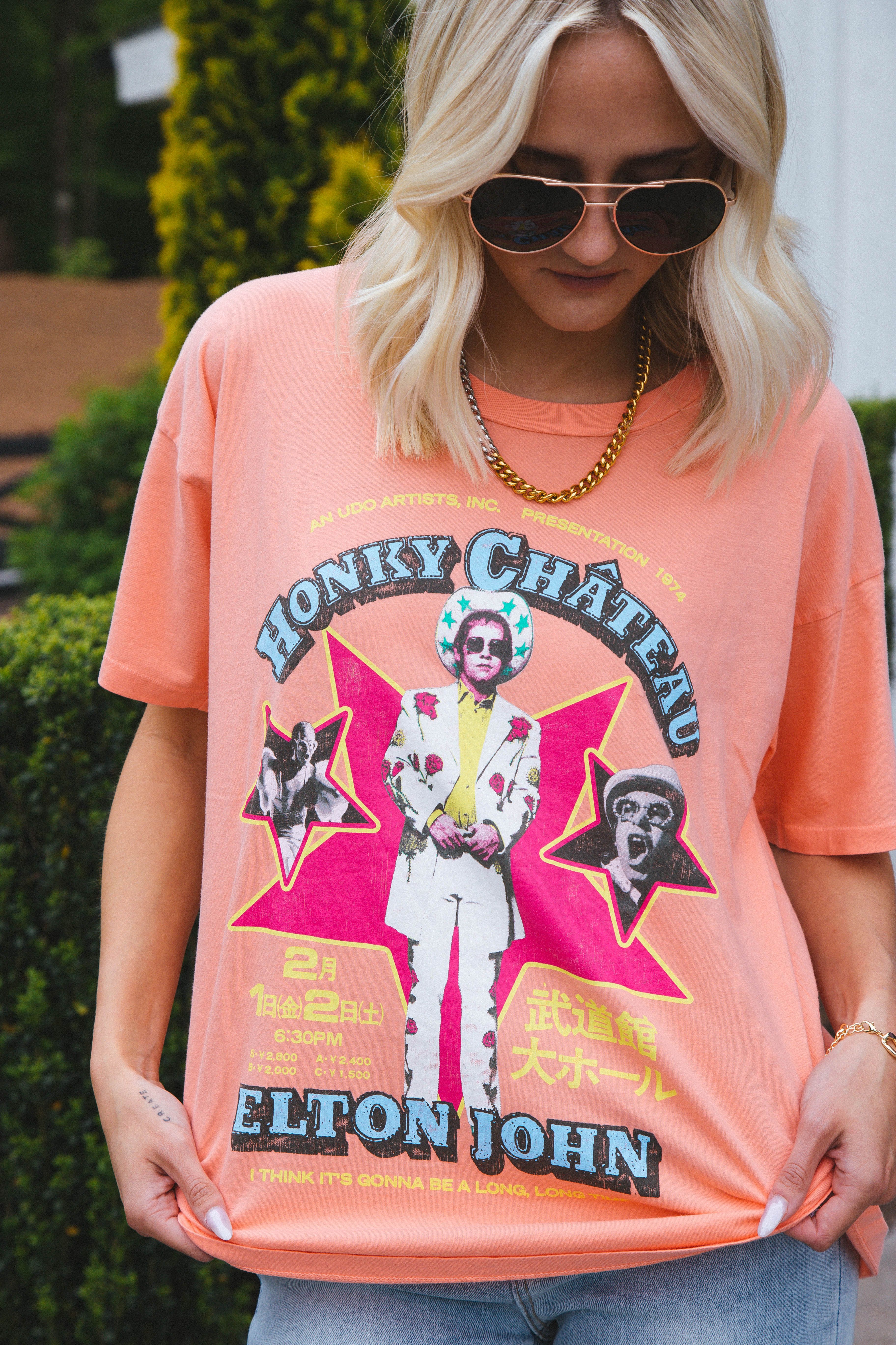 Elton John Honky Chateau Tee, Desert Flower | Daydreamer sold by North & Main Clothing Company product image thumbnail 6