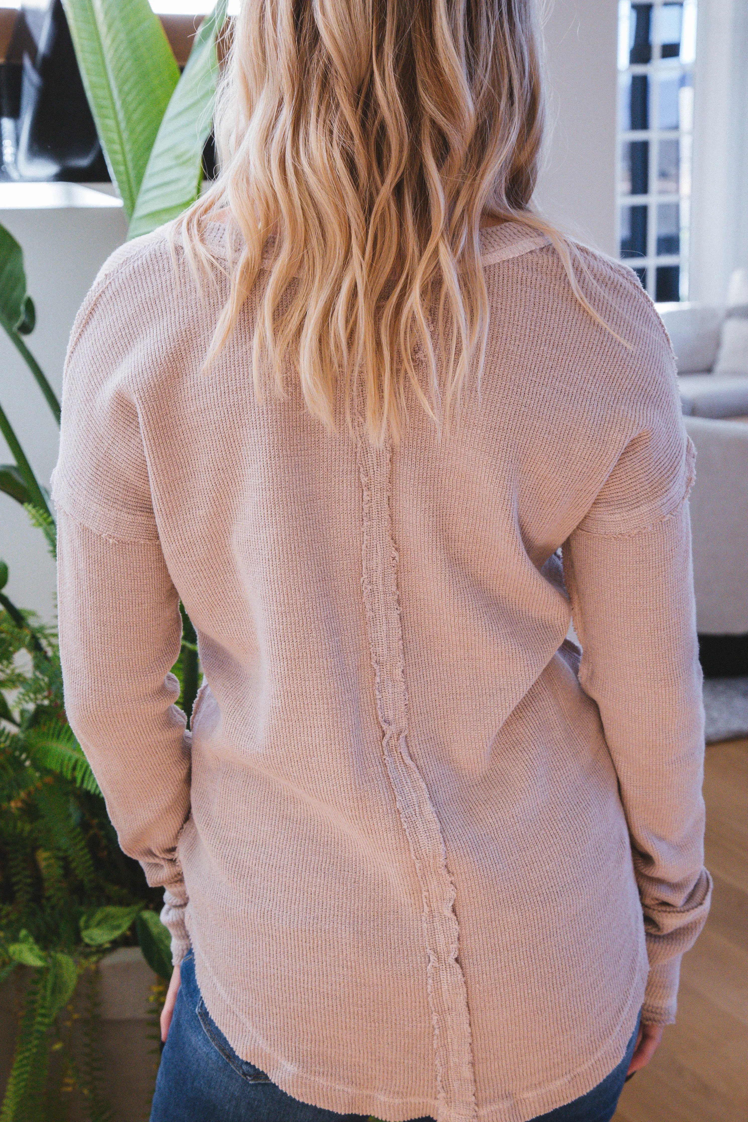 Sail Away Long Sleeve Tee, Cashmere | Free People sold by North & Main Clothing Company product image thumbnail 5