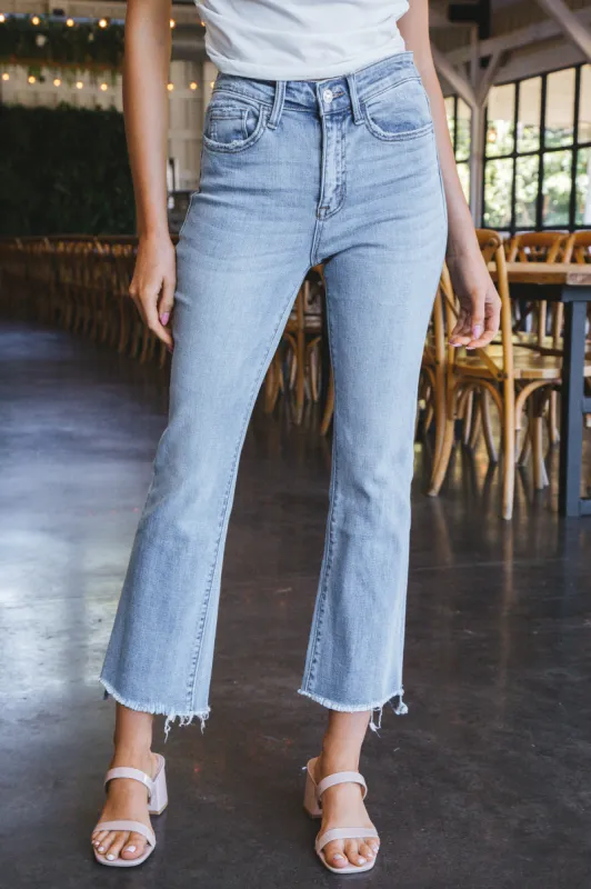 Victoria Straight Crop Flare Jeans, Striving sold by North & Main Clothing Company