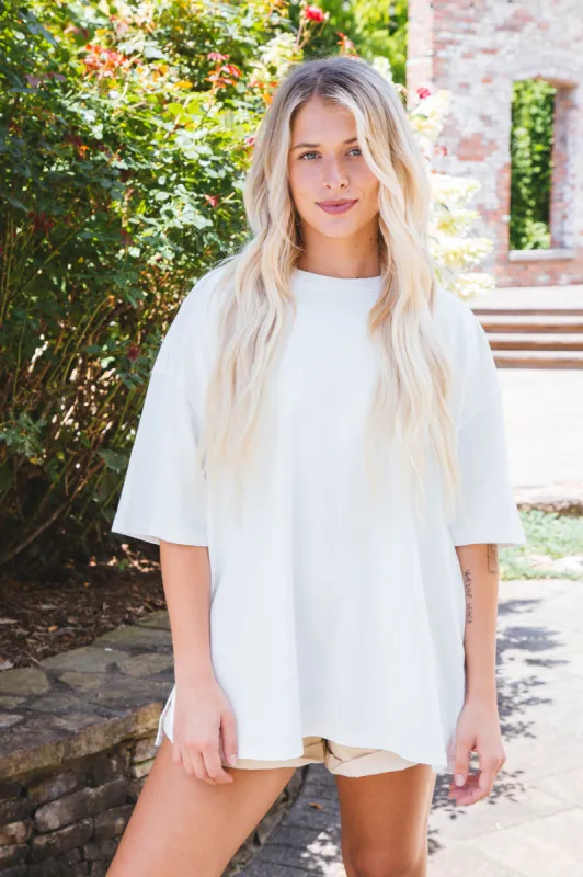 Phoenix Tee, Ivory | Free People sold by North & Main Clothing Company