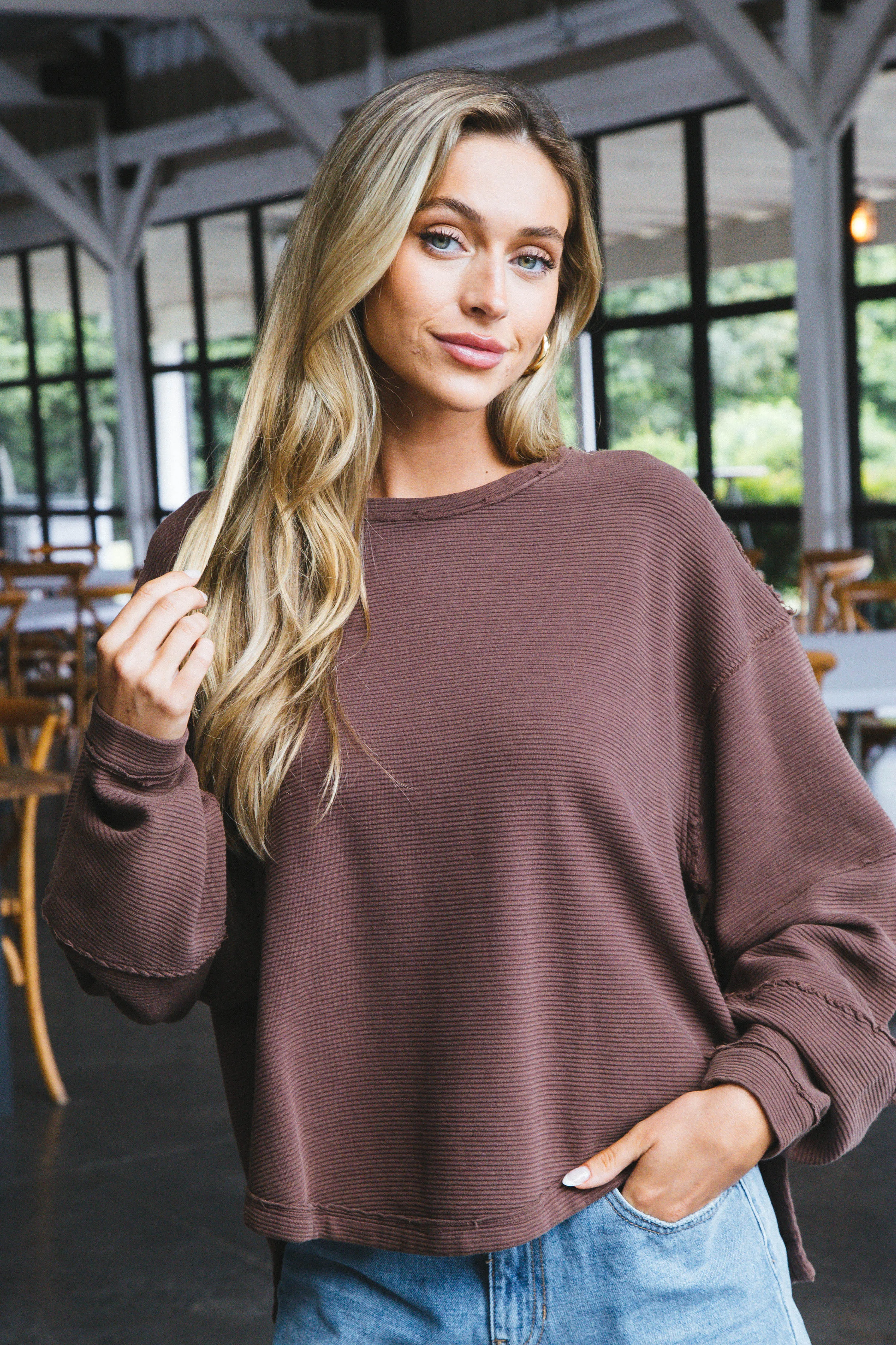 Total Eclipse Tee, Shaved Chocolate | Free People sold by North & Main Clothing Company product image thumbnail 5