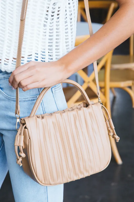 Courtney Cinch Small Crossbody Purse, Khaki sold by North & Main Clothing Company