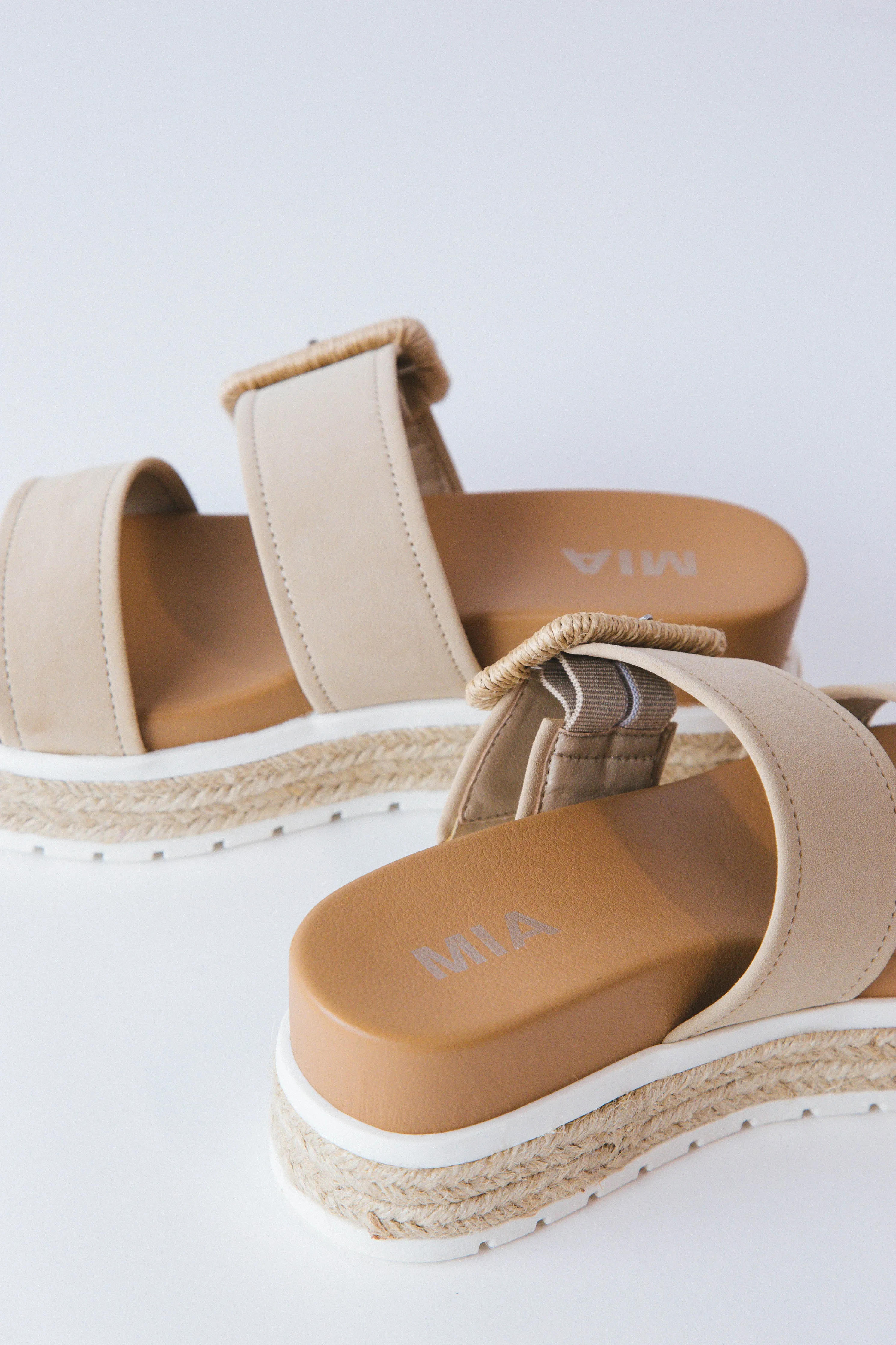 Kenzy Buckle Platform Sandal, Sand sold by North & Main Clothing Company product image thumbnail 2