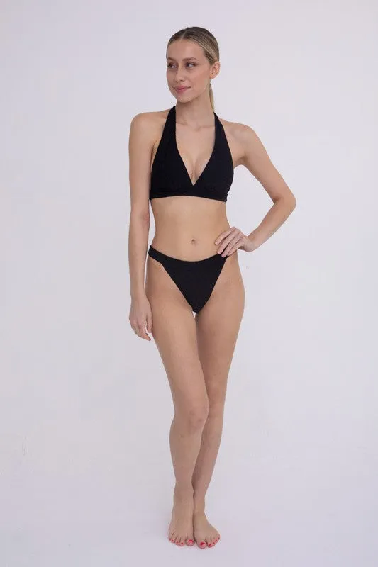 Cleopatra Leopard Bikini Bottoms, Black sold by North & Main Clothing Company product image thumbnail 2