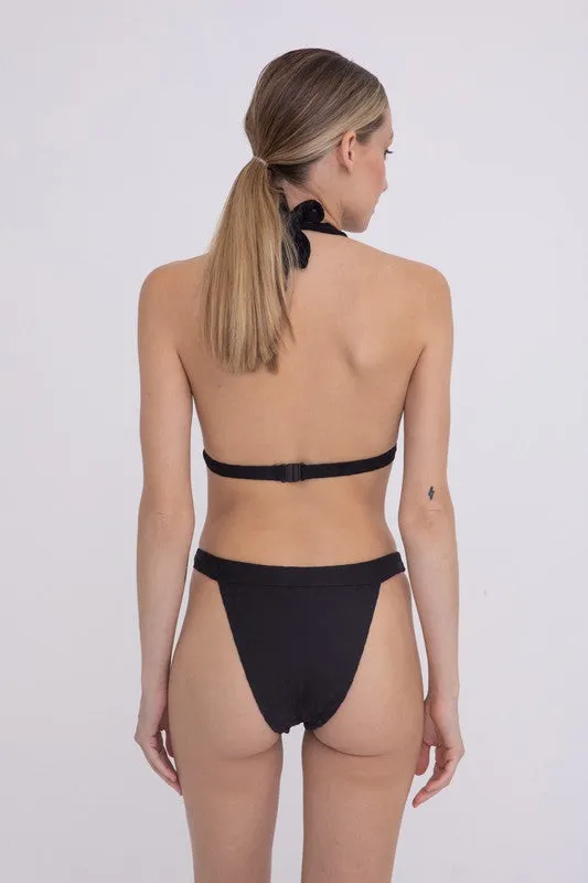 Cleopatra Leopard Bikini Bottoms, Black sold by North & Main Clothing Company product image thumbnail 5