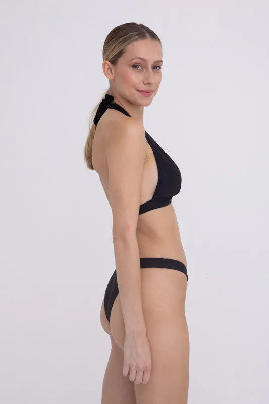 Cleopatra Leopard Bikini Bottoms, Black sold by North & Main Clothing Company product image thumbnail 4