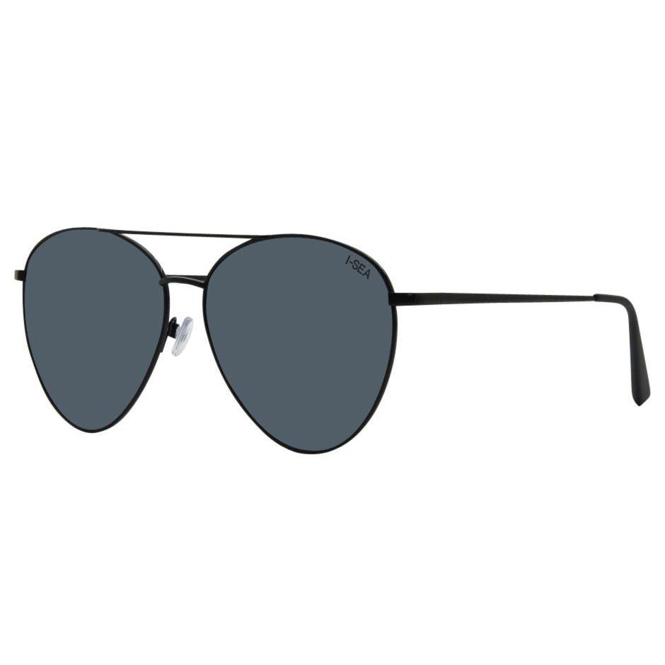 Charlie Aviator Sunglasses, Black/Smoke | I-SEA sold by North & Main Clothing Company product image thumbnail 3