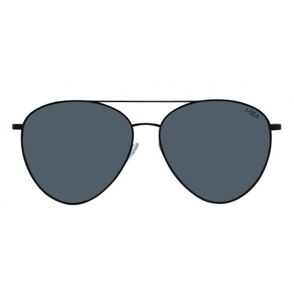 Charlie Aviator Sunglasses, Black/Smoke | I-SEA sold by North & Main Clothing Company product image thumbnail 2